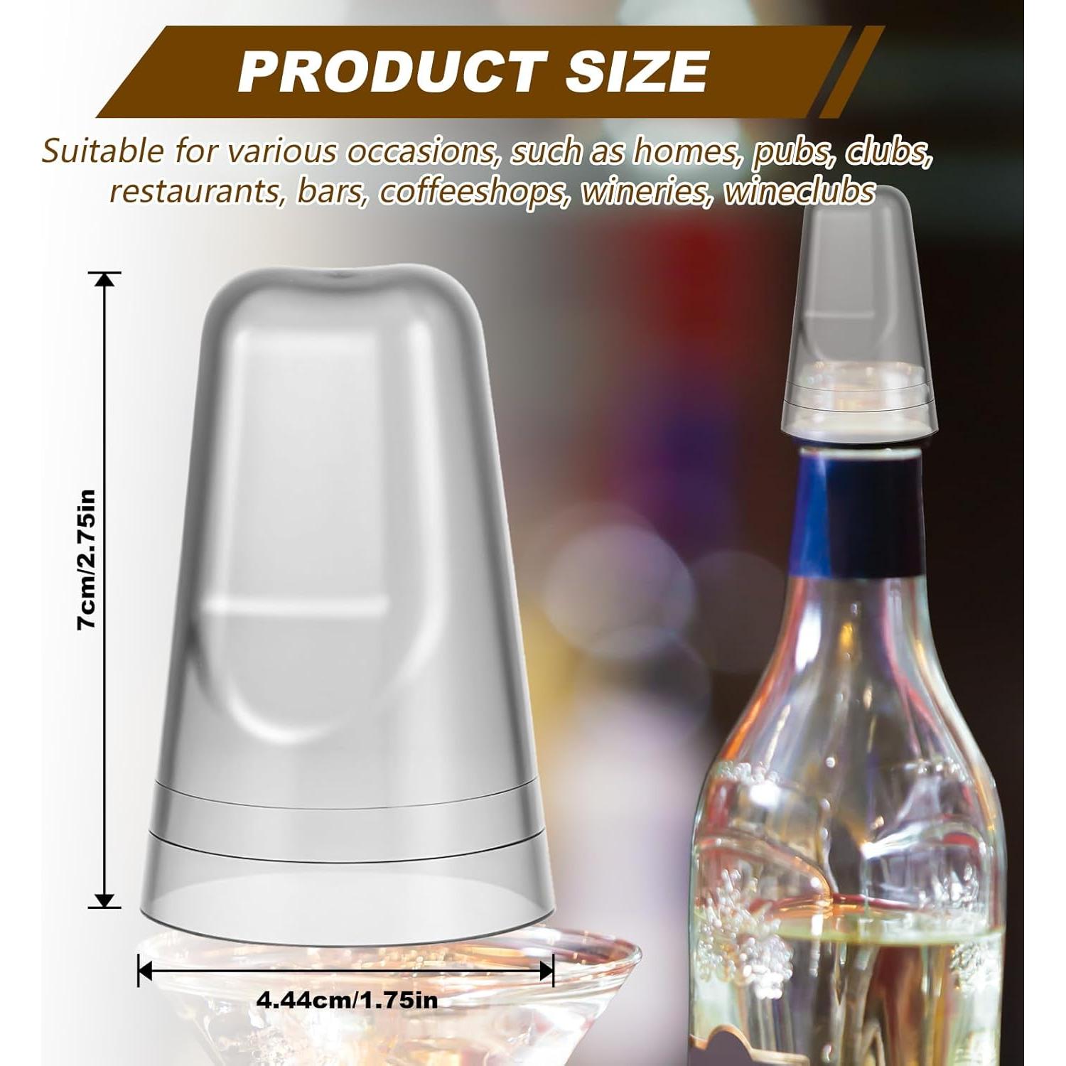 36 Tapas de Botellas de Licor MAQUITA PVC Transparentes