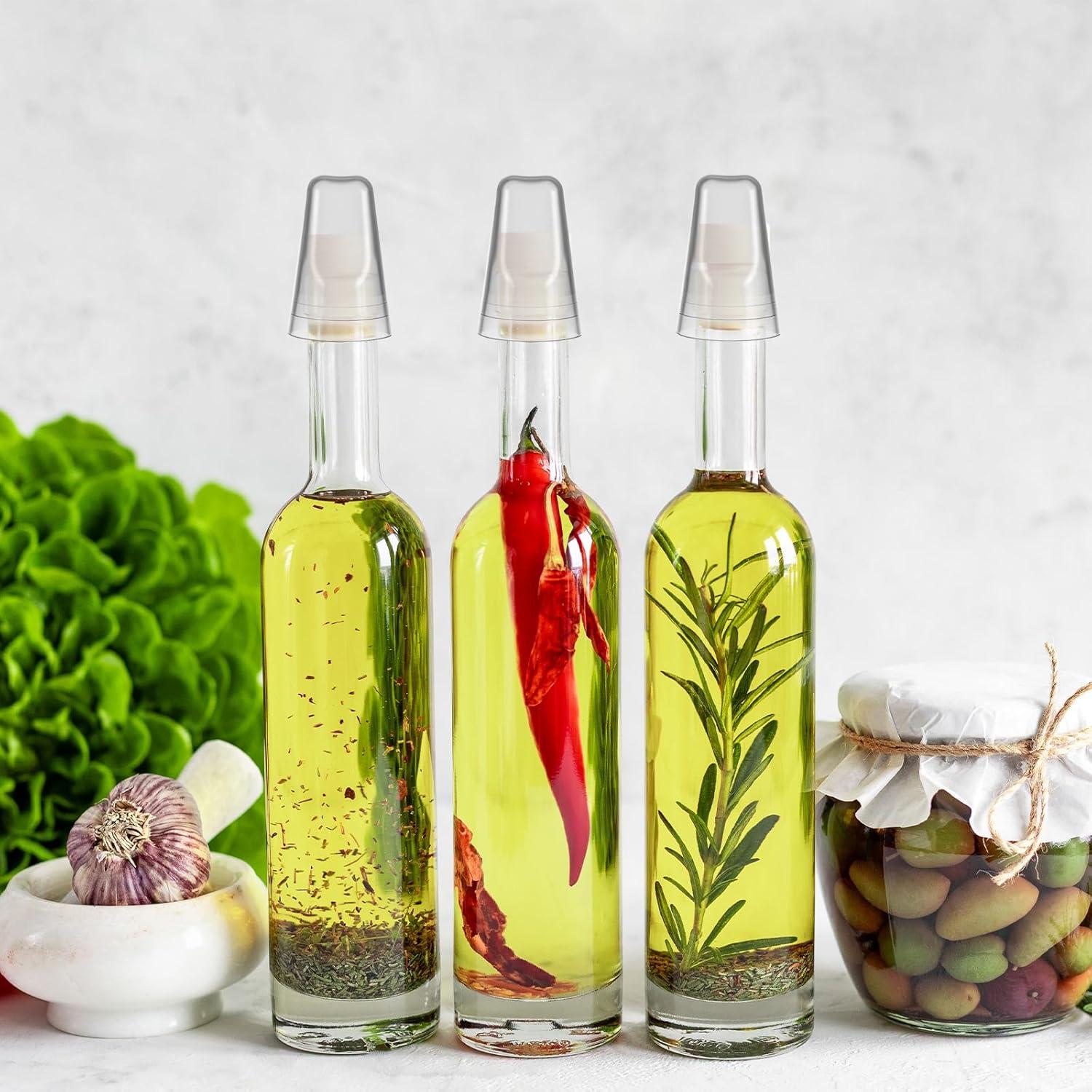 36 Tapas de Botellas de Licor MAQUITA PVC Transparentes