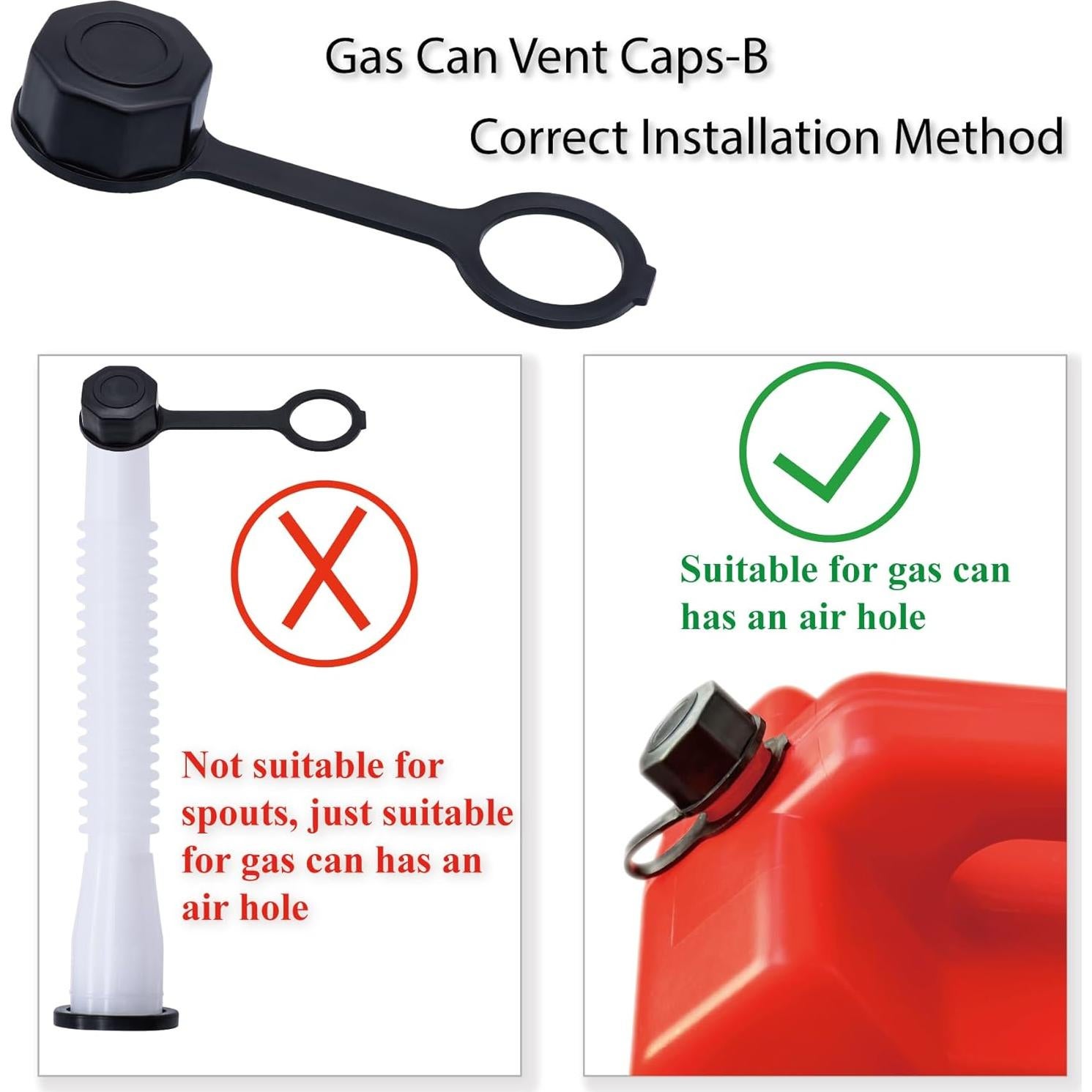 Kit de Reemplazo de Boquilla de Gasolina MEAJOO - Negro