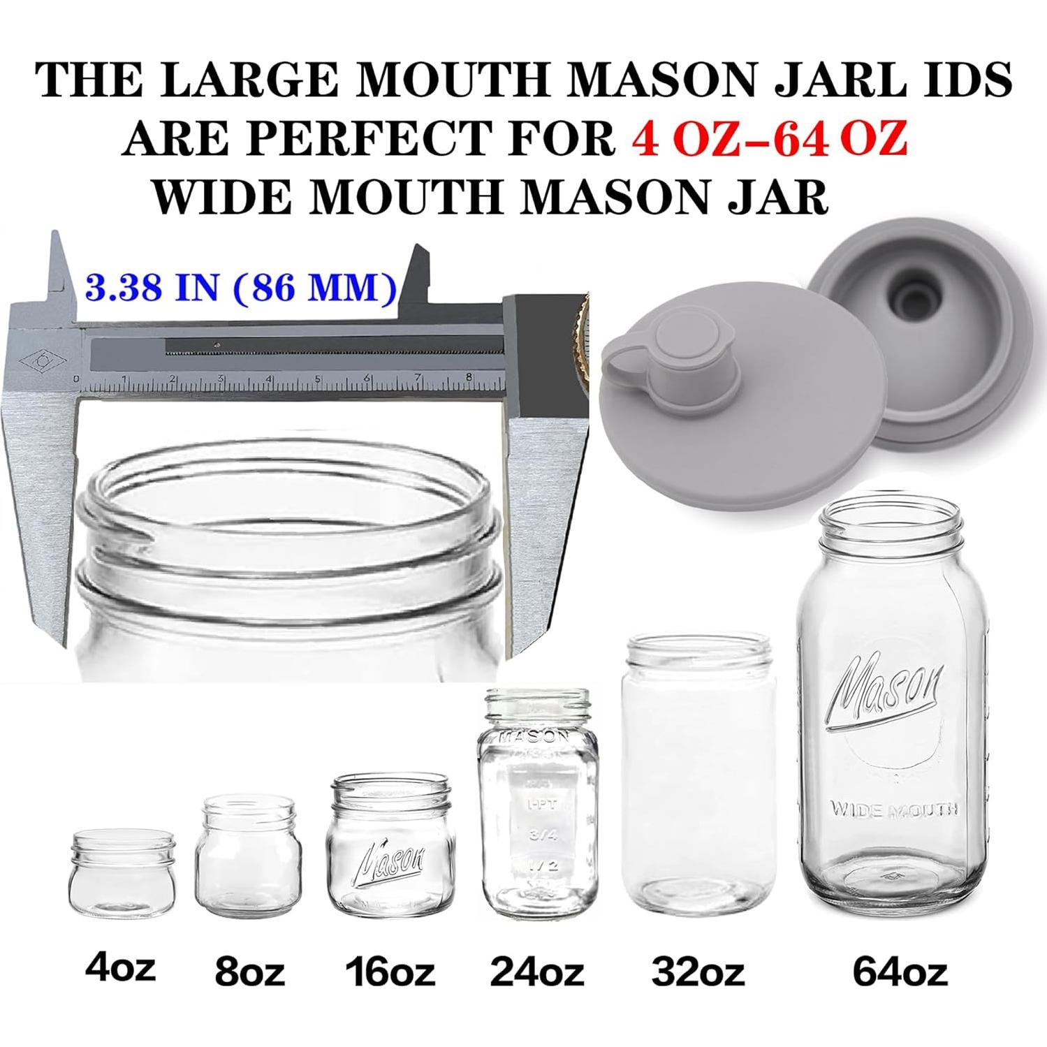 Tapa de Vertedor Silicona OKLGO para Tarro Mason Boca Ancha