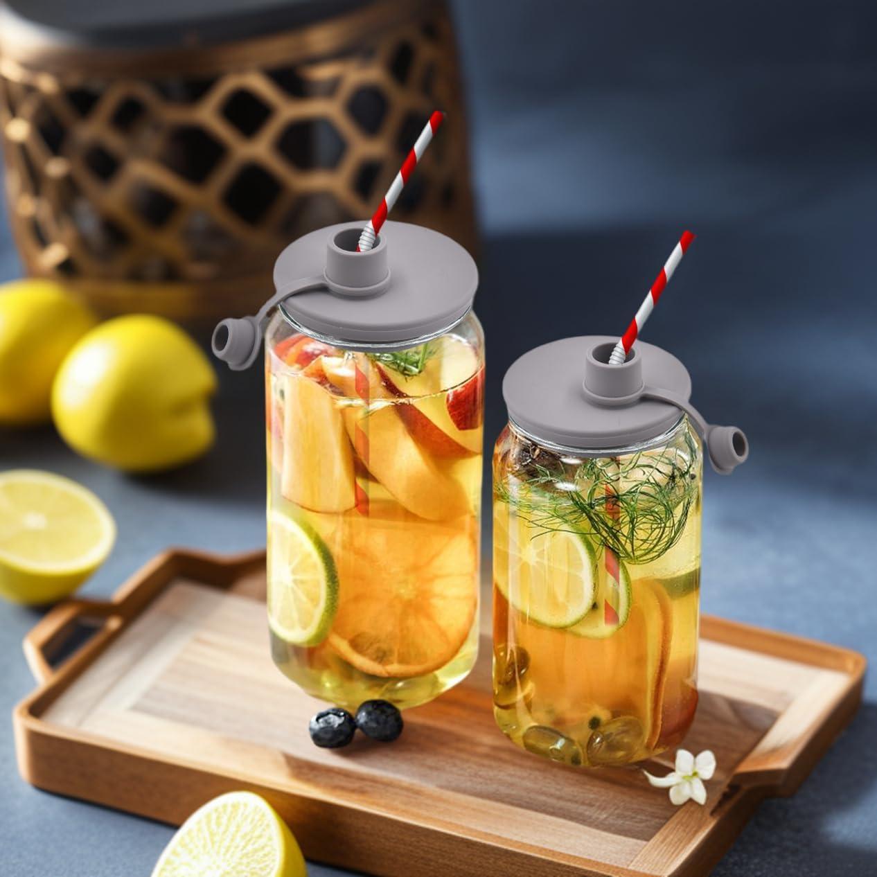 Tapa de Vertedor Silicona OKLGO para Tarro Mason Boca Ancha