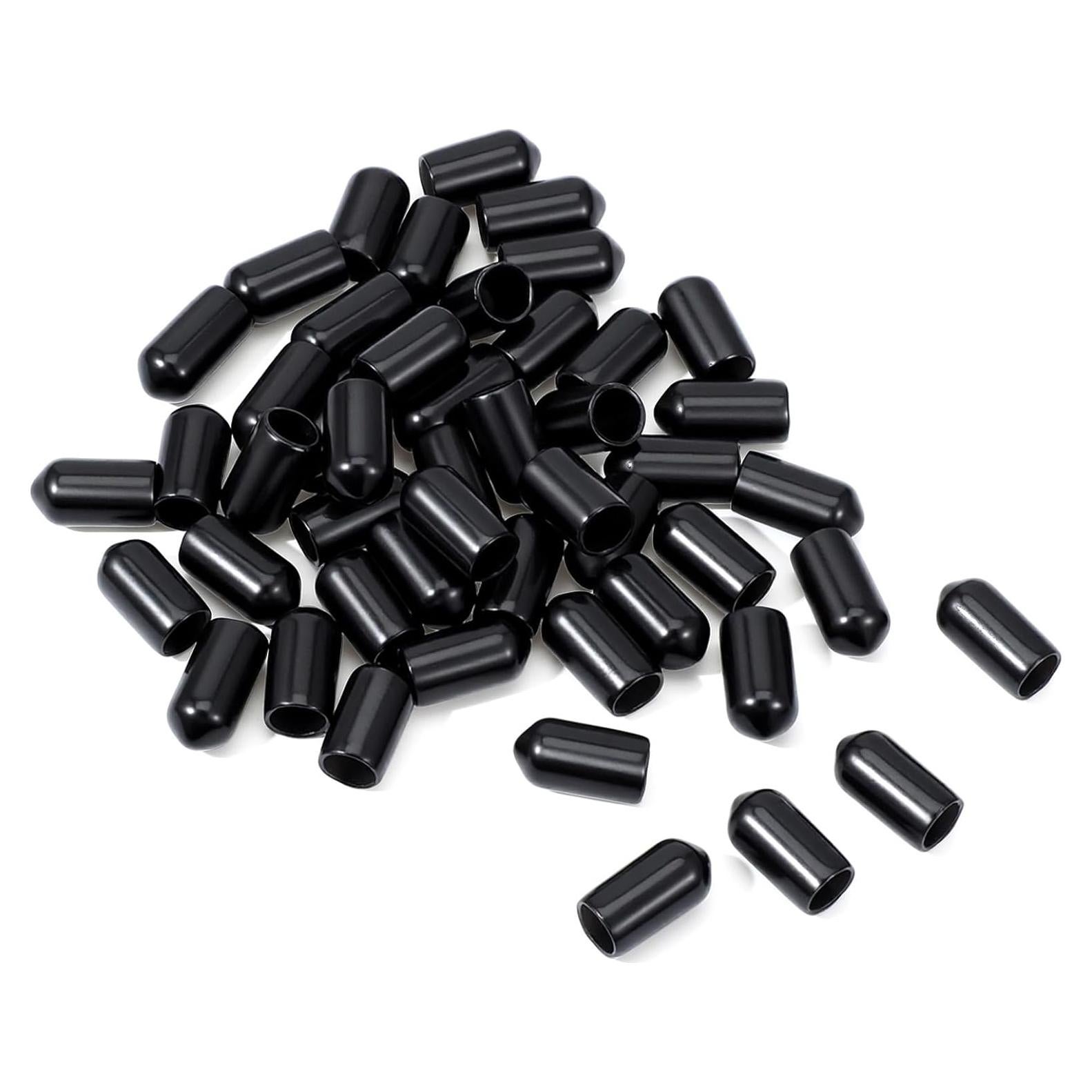 180PCS Black Rubber Pour Spout Covers, Wine Pourer Dust Caps, Olive Oil Liquor Pour Spout Covers, Dust Proof Pourer Caps, Drink Cover for Alcohol Protection, Bar Accessories