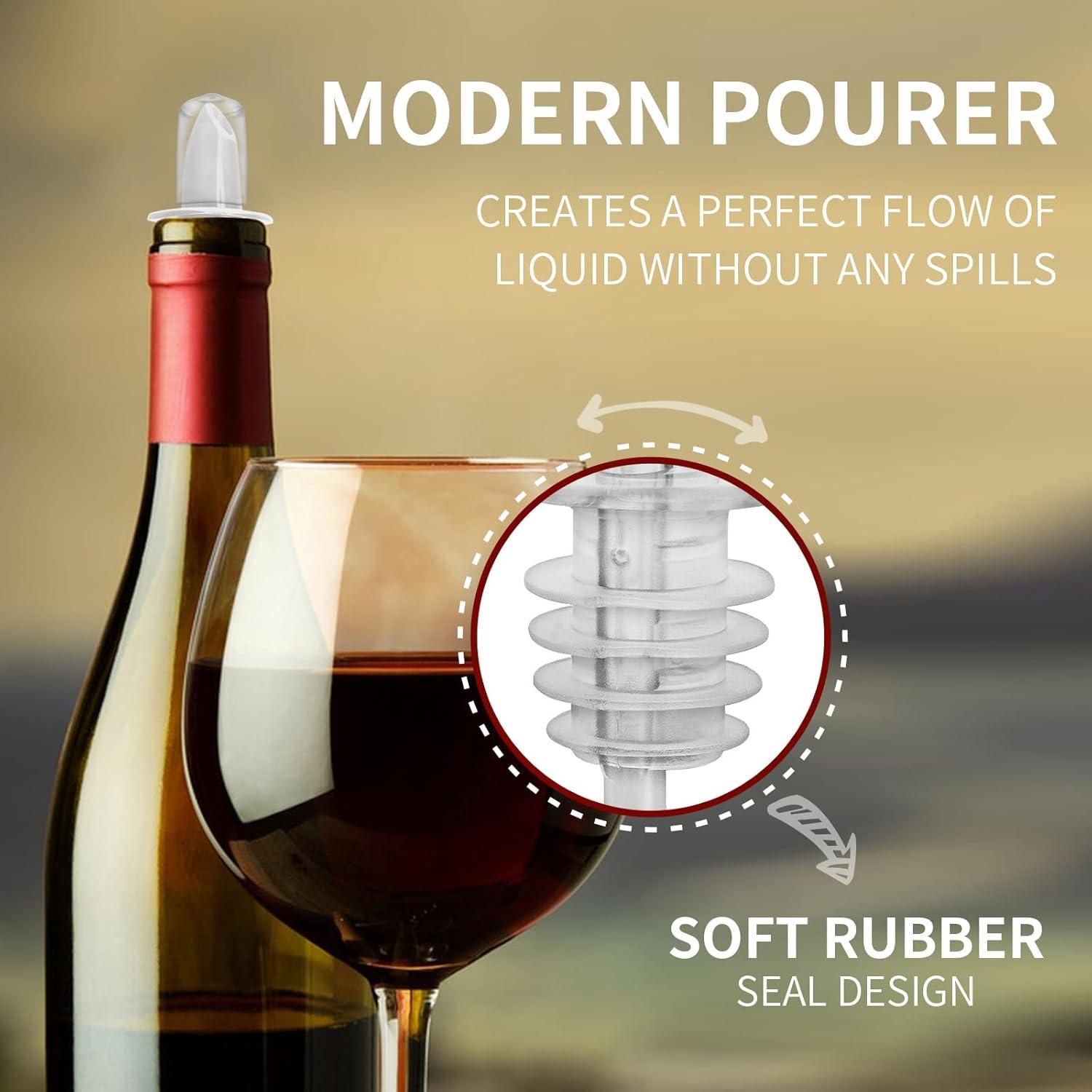 48 Vertedores de Botellas y 48 Cubiertas de Goma EISPAP