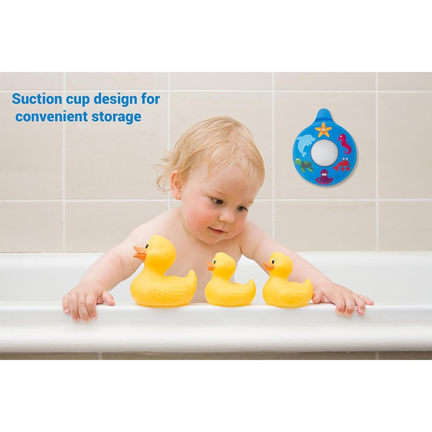 Tapón de Baño LittleFoot Nation Silicona Azul 12.95 cm