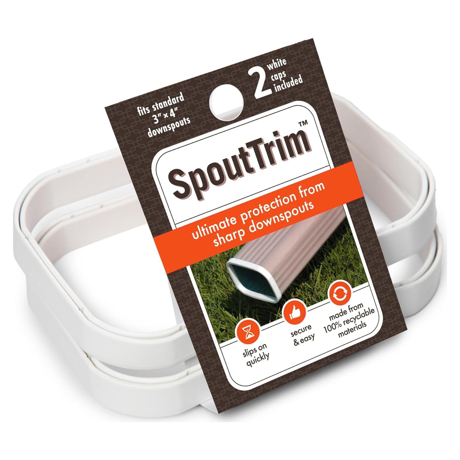 Tapa de Seguridad para Bajantes 3"x4" SpoutTrim - Paquete de 2