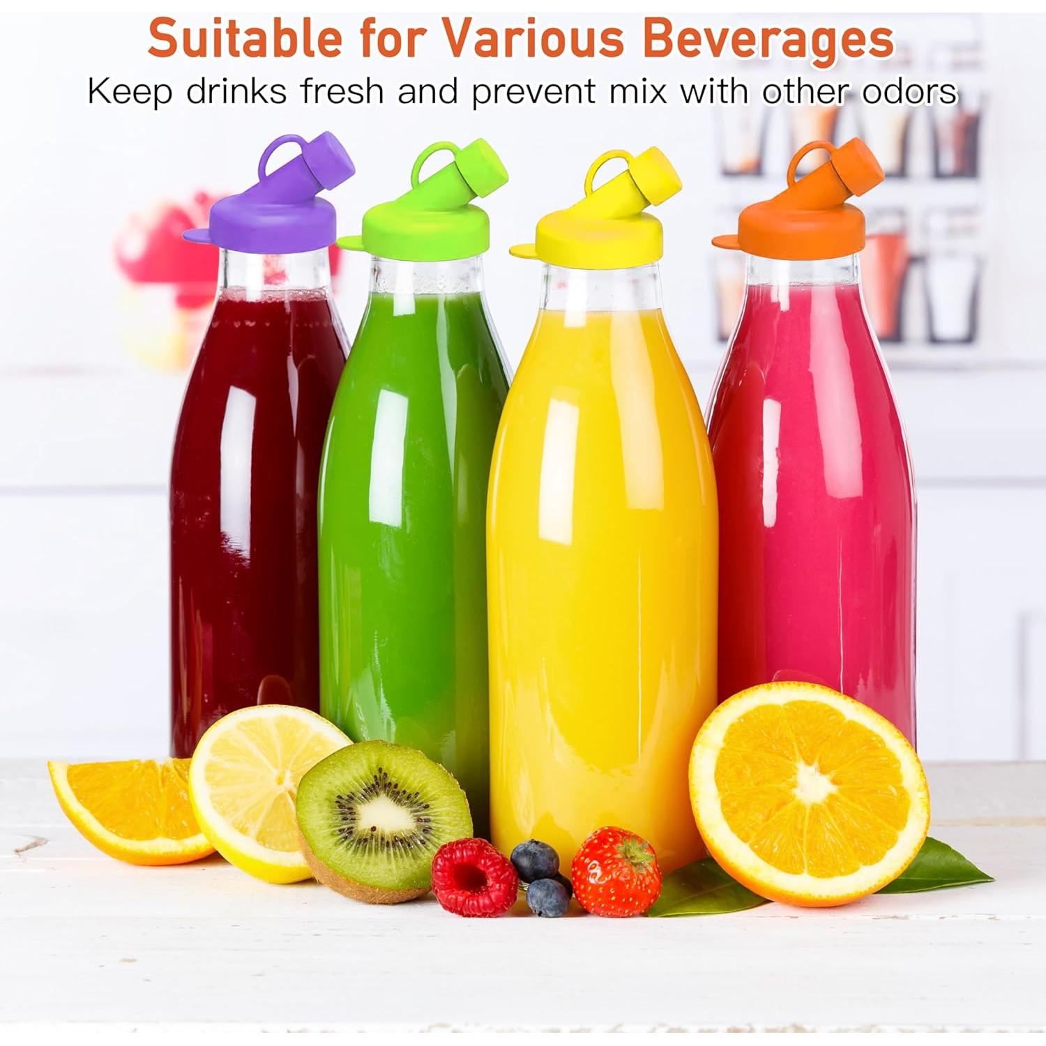 4 Tapas de Silicona HAIYUJI para Botellas de Leche 48mm