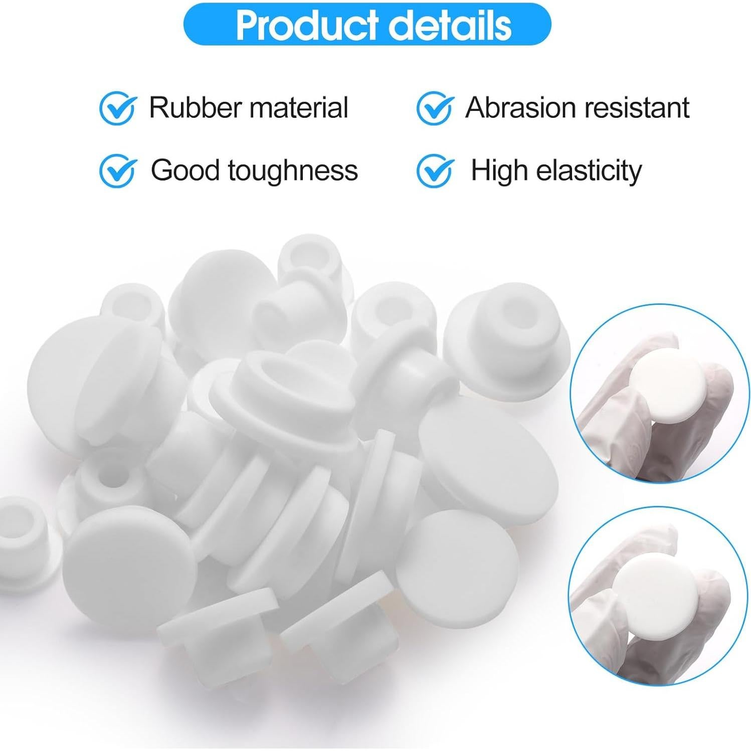 Tapones de Silicona DIFENLUN 24 Piezas para Baño 12-23mm