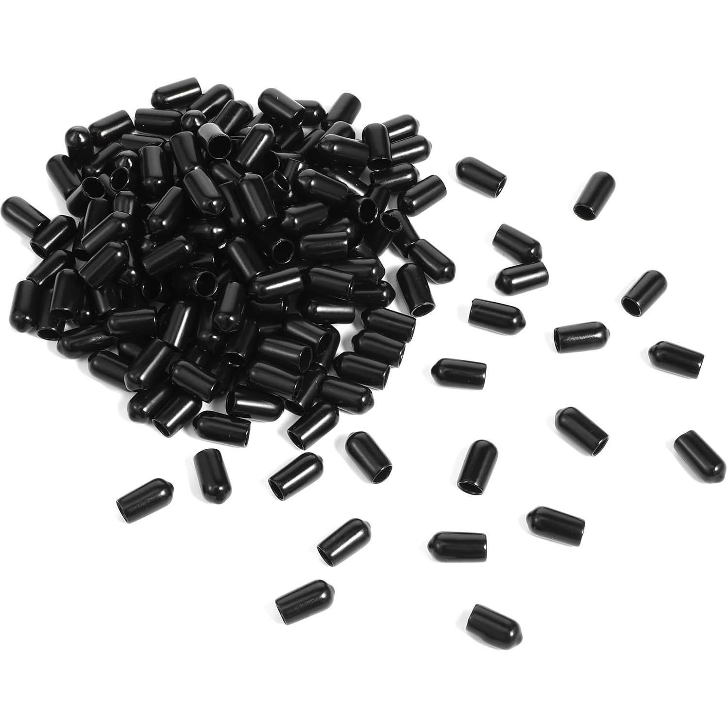 300 Cubiertas de Polvo para Vertedores Hpmjz Tapa de Goma Negra