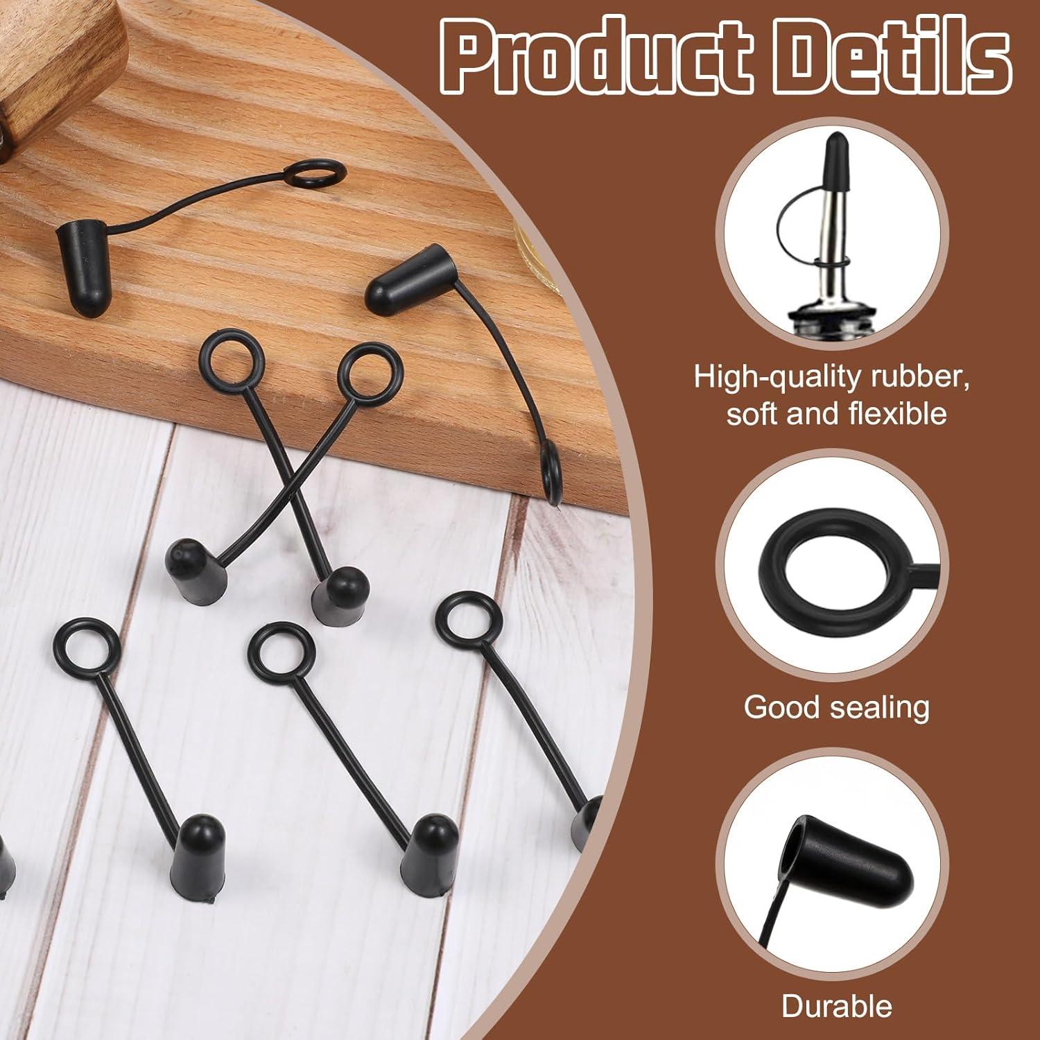 30 Tapas de Válvula de Goma para Botellas de Vino - Xelsluthe