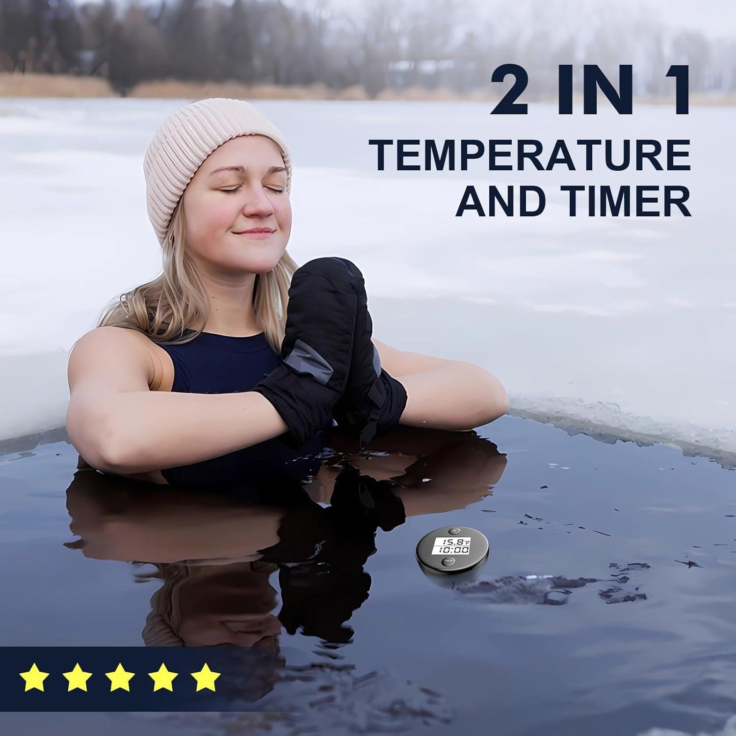 Termómetro Digital Flotante KILEEP para Baño de Hielo 2 en 1