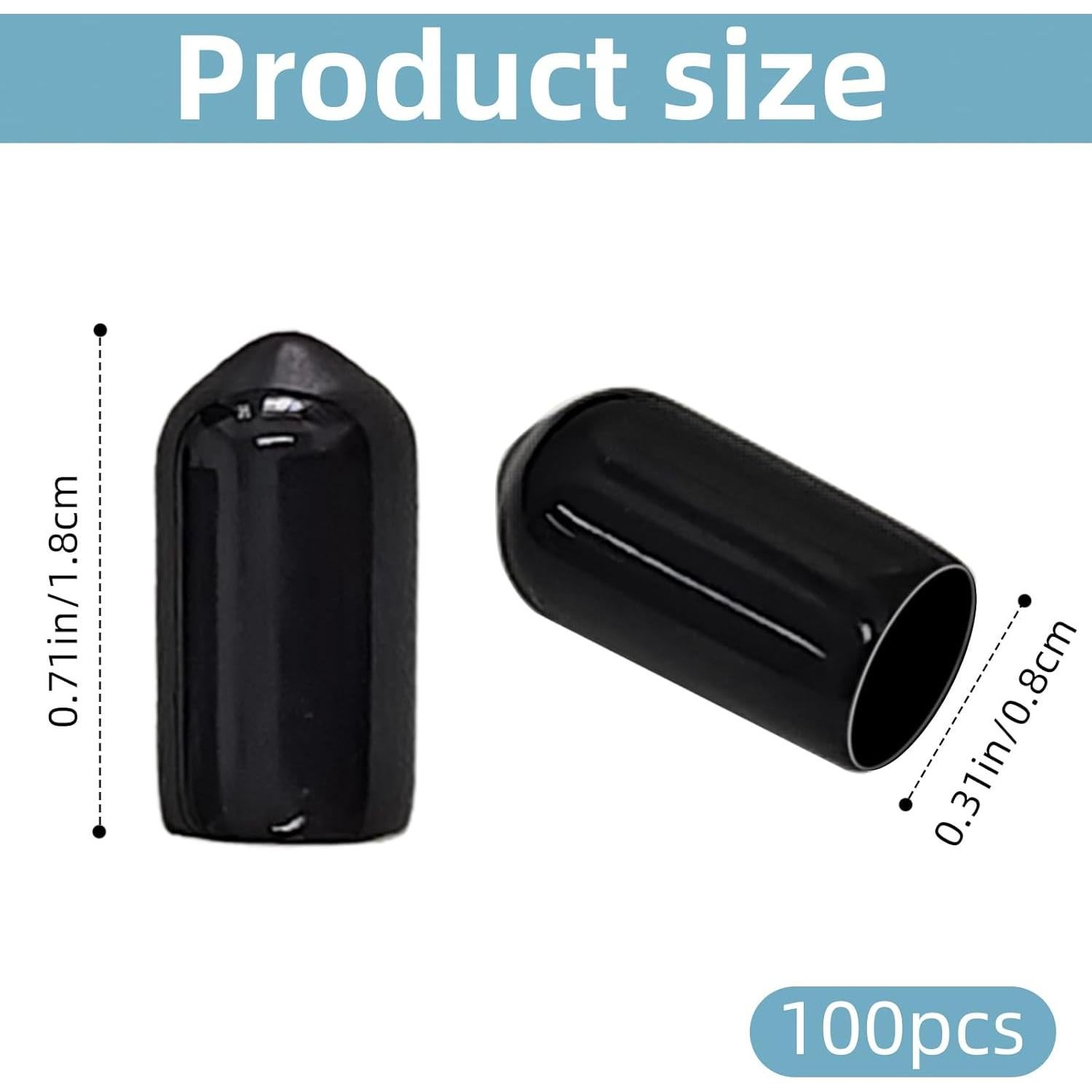 100 Cubiertas de Polvo para Vertedores de Goma ZNBSIXP