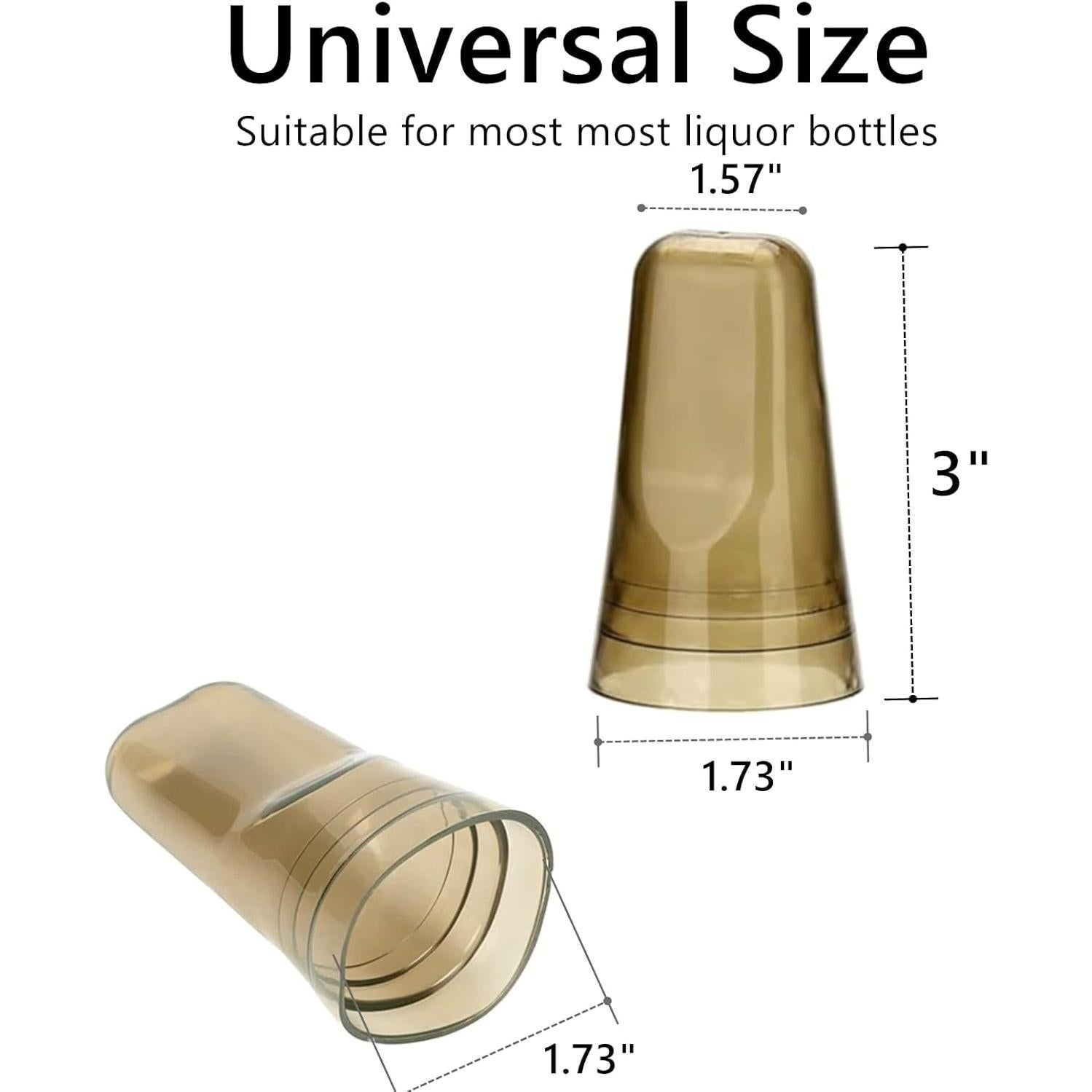 24 Cubiertas para Vertedores ToppYuanZea de Plástico Transparente