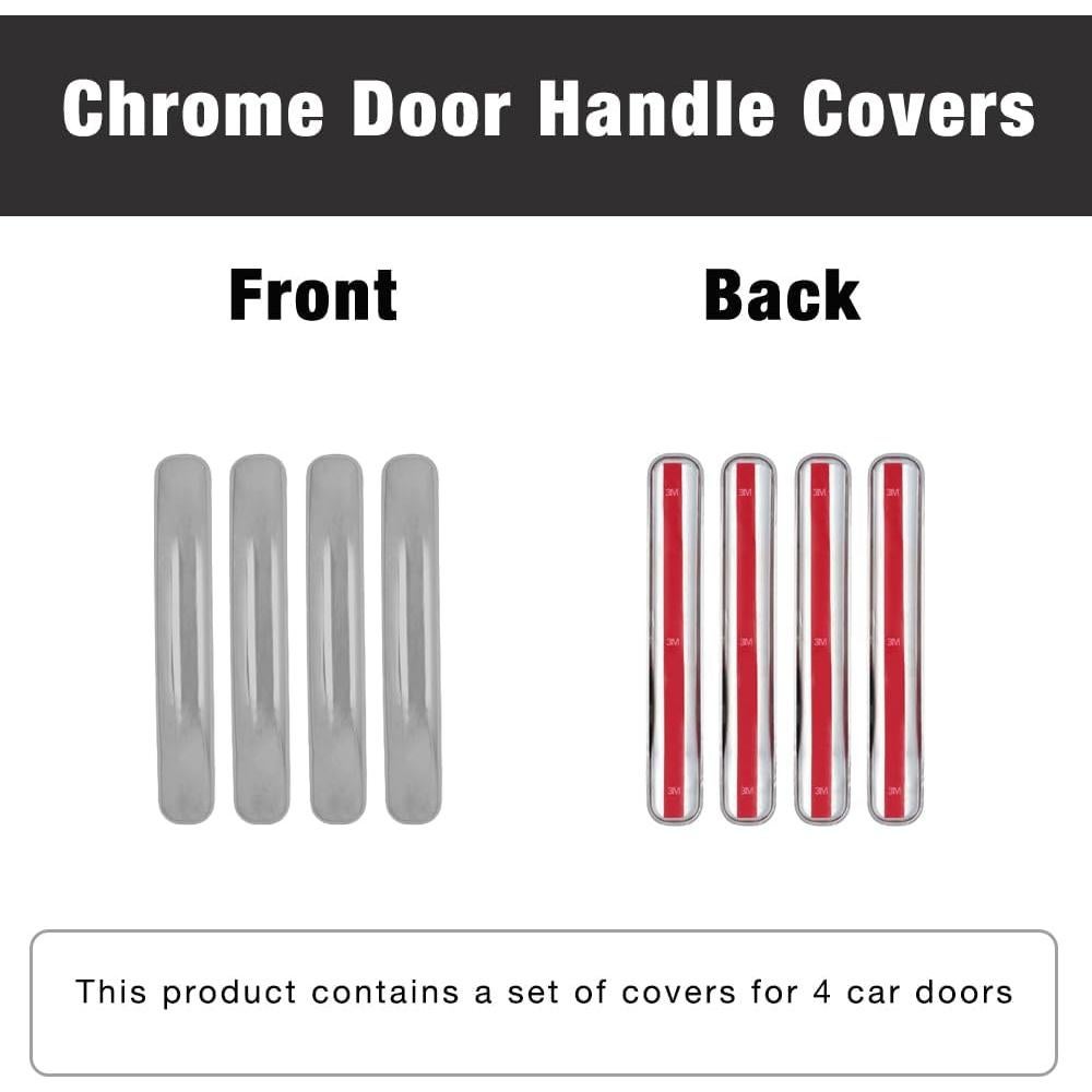 Cubiertas de Manija de Puerta Cromadas SEGADEN para Chevrolet y GMC