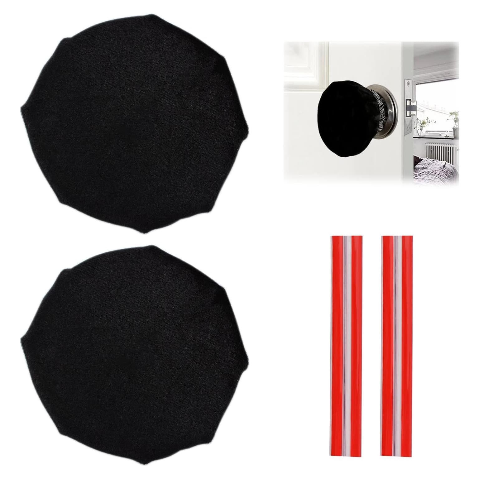 Cubiertas de Manijas de Puerta UFURMATE 2 Piezas Negras