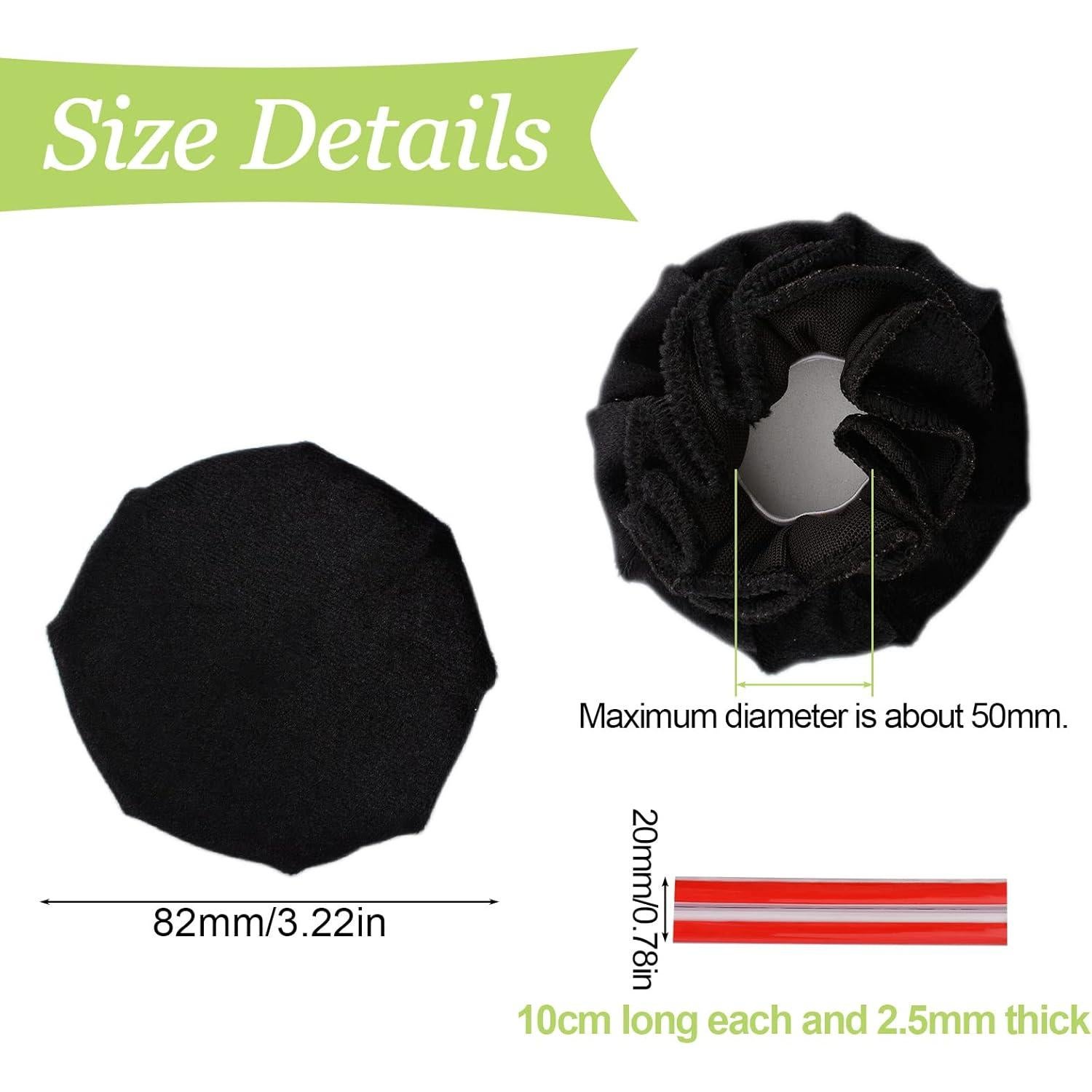 Cubiertas de Manijas de Puerta UFURMATE 2 Piezas Negras