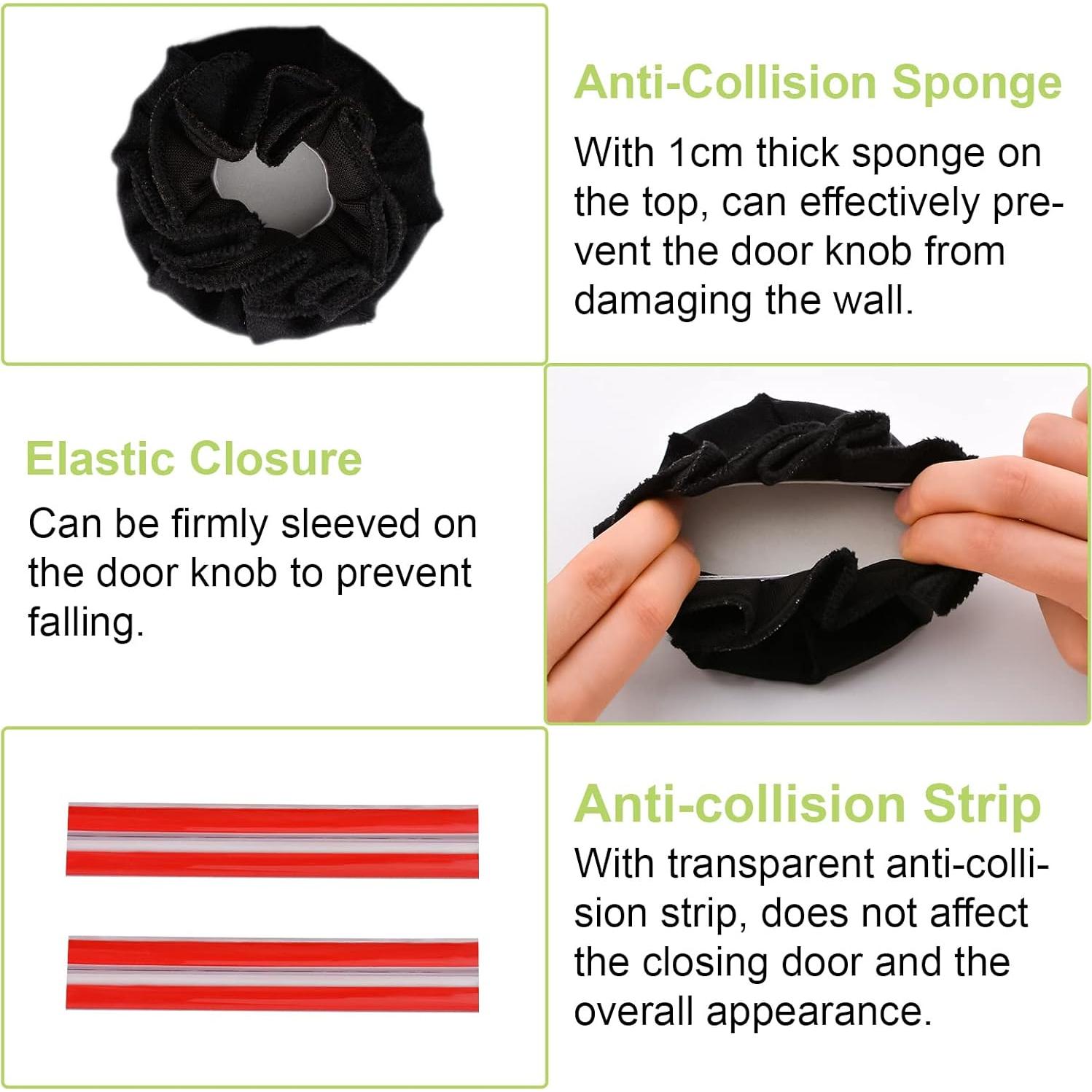 Cubiertas de Manijas de Puerta UFURMATE 2 Piezas Negras