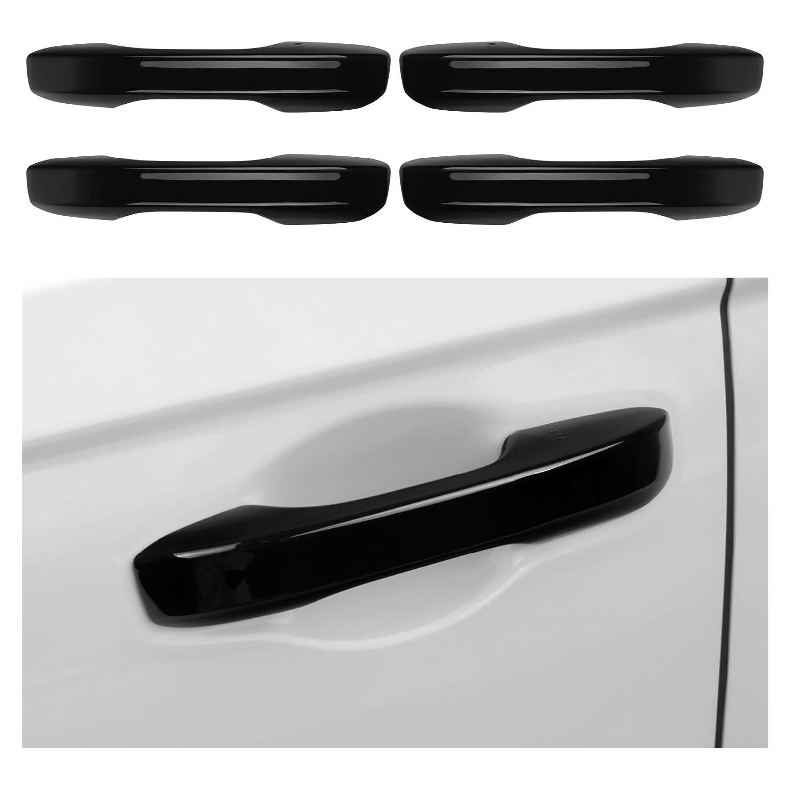 Cubierta Protectora Manija Puerta Auto Bercicci ABS Negro Brillante