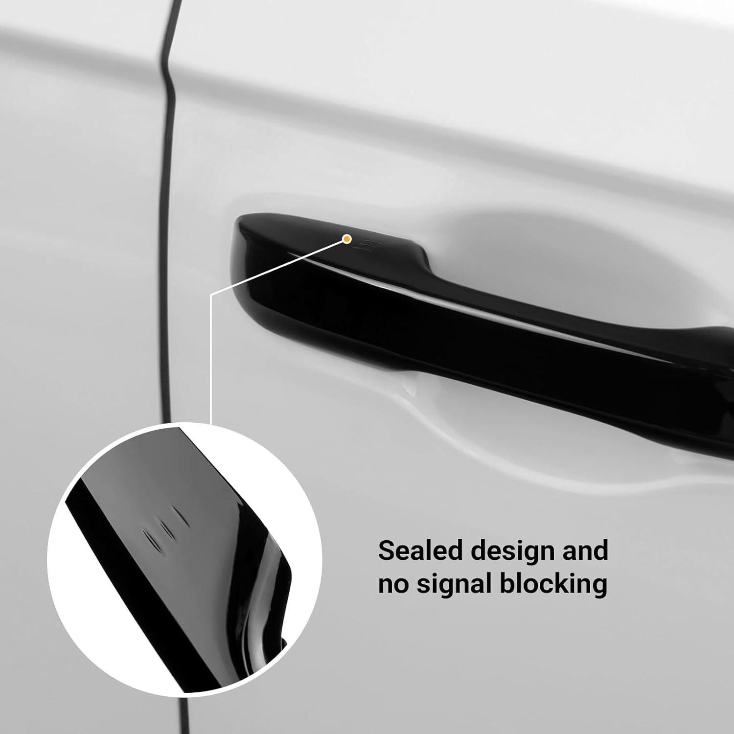 Cubierta Protectora Manija Puerta Auto Bercicci ABS Negro Brillante