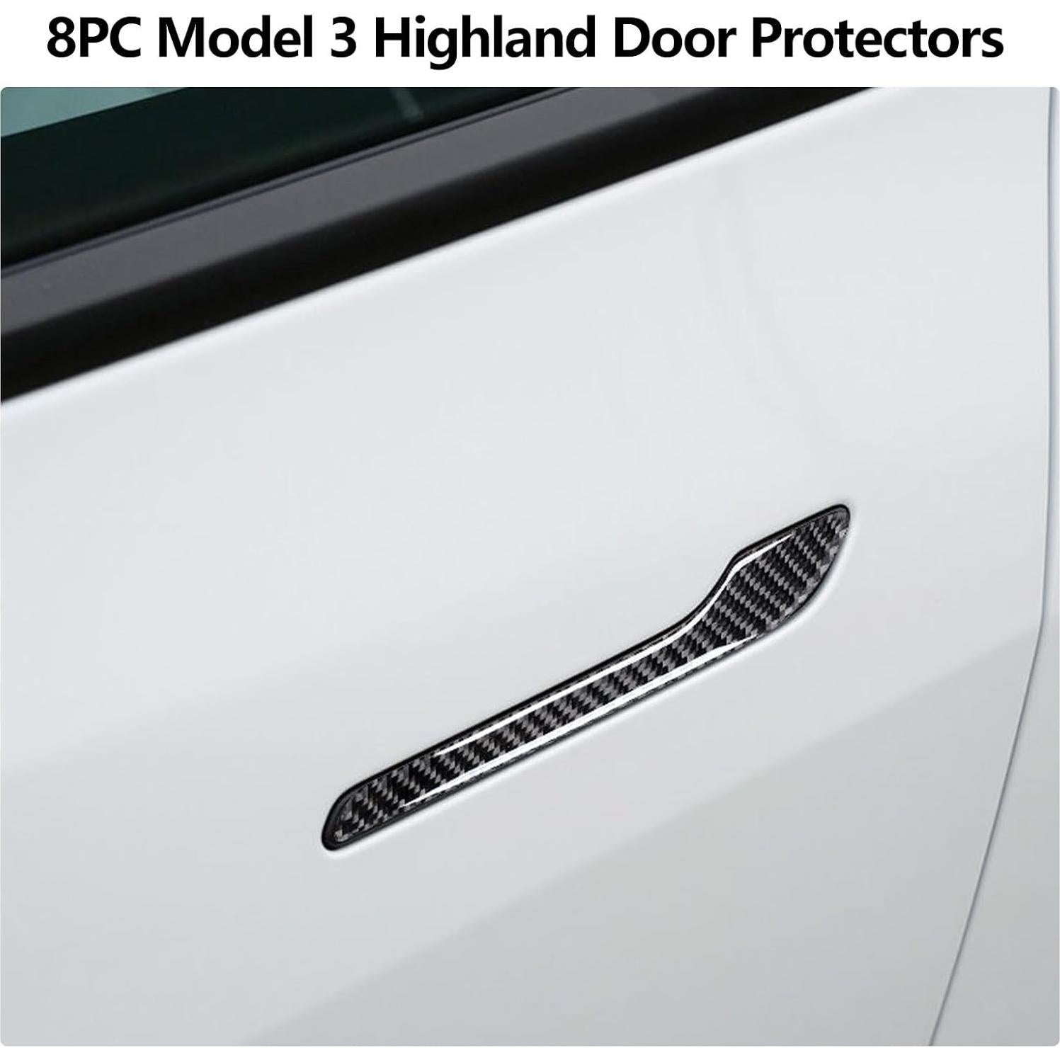 Cubiertas para Manijas de Puerta Tesla Model 3/Y 4 Piezas 2017-2025