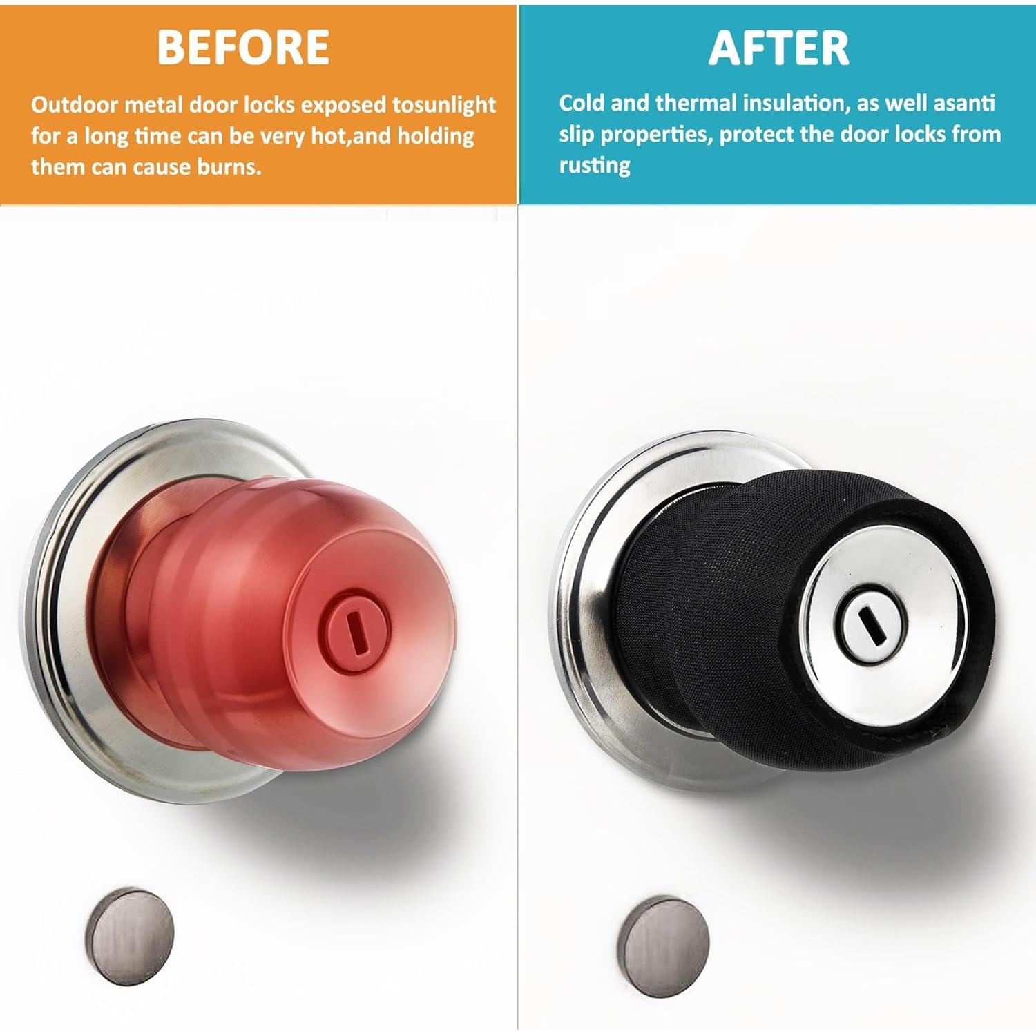 Cubierta de Manija de Puerta Redonda MDZDN - Silicona Antiescaldante