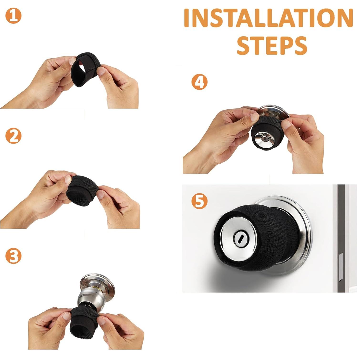 Cubierta de Manija de Puerta Redonda MDZDN - Silicona Antiescaldante