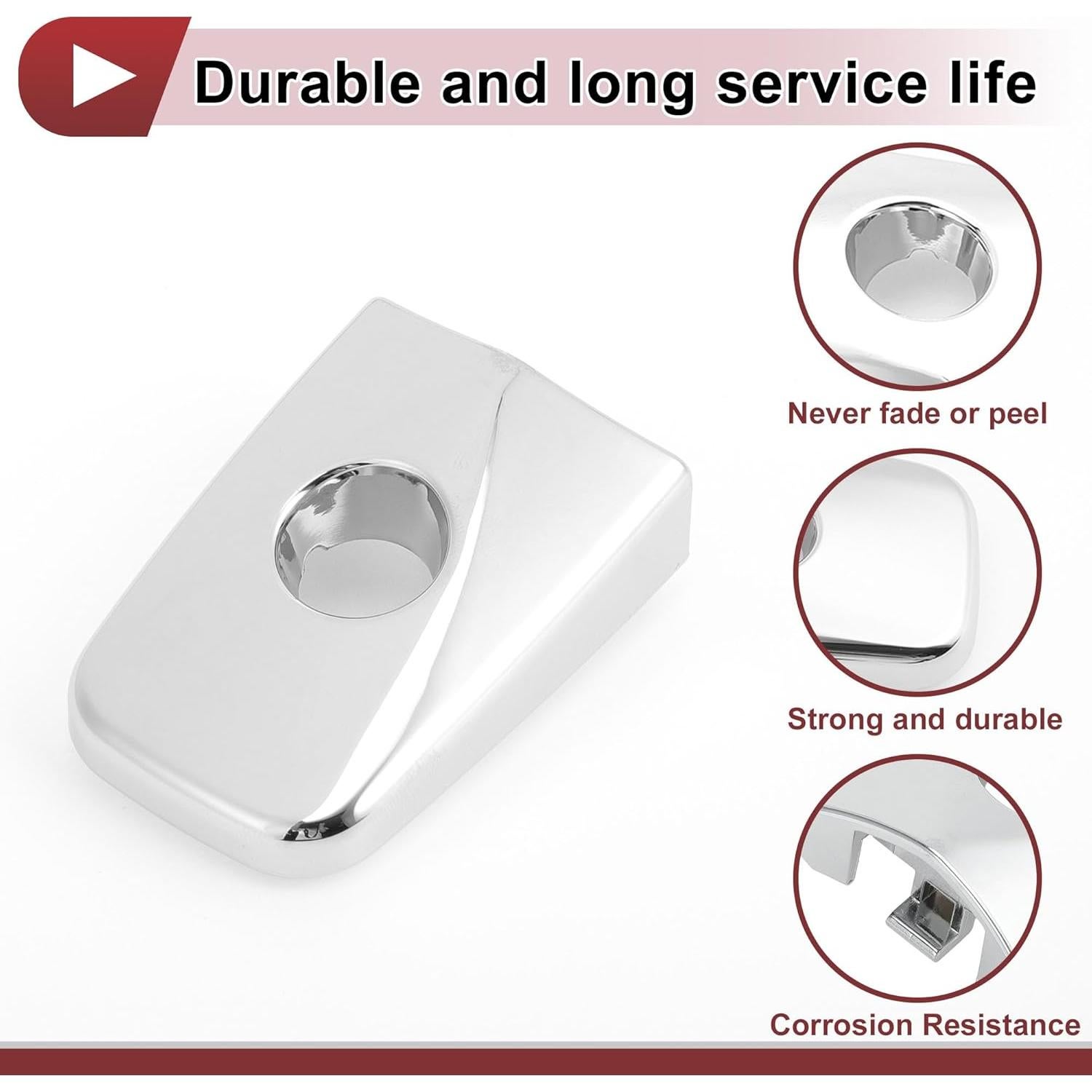 Cubierta de Manija de Puerta Izquierda Nissan Sentra/LEAF 2013-2025 ABS Plateada