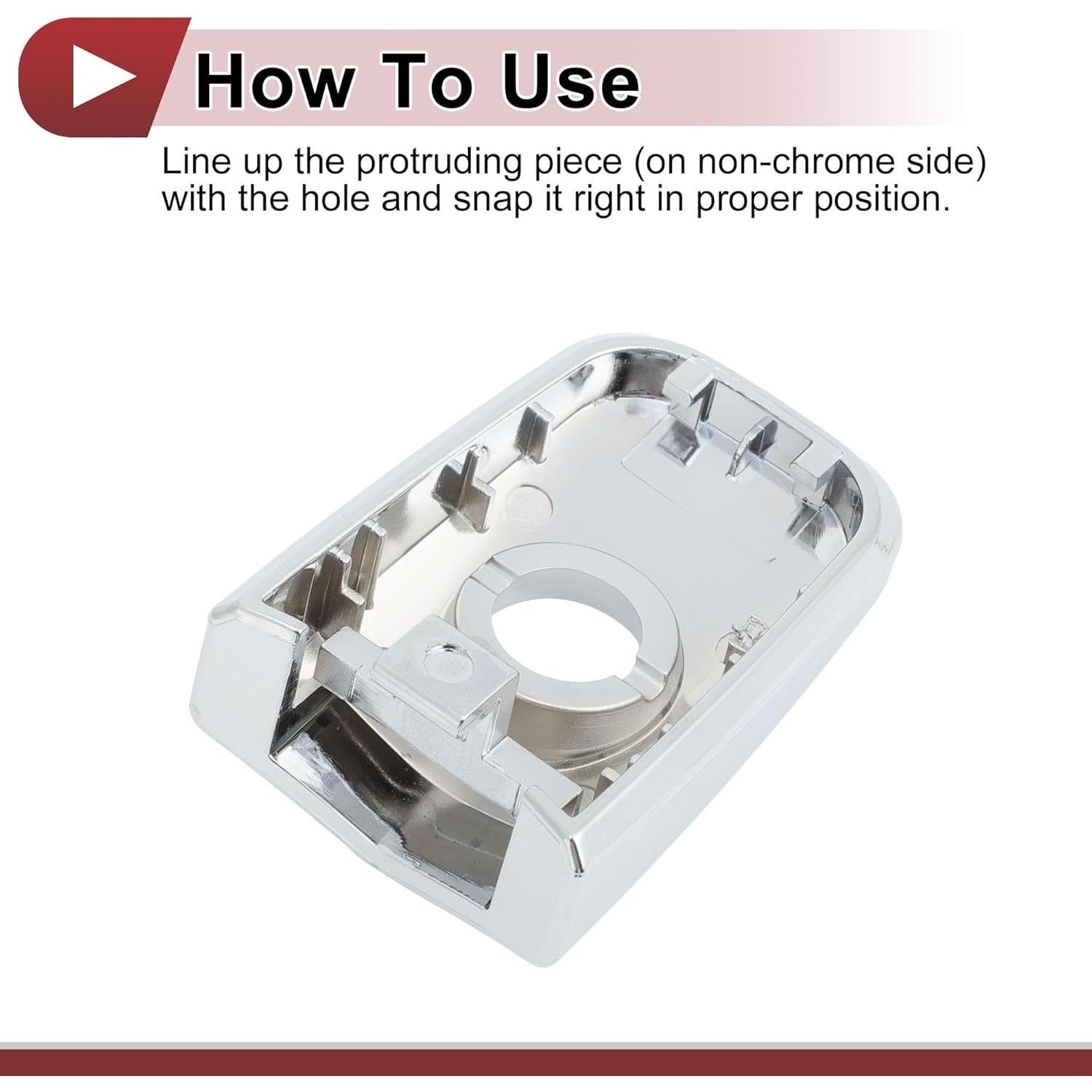 Cubierta de Manija de Puerta Izquierda Nissan Sentra/LEAF 2013-2025 ABS Plateada