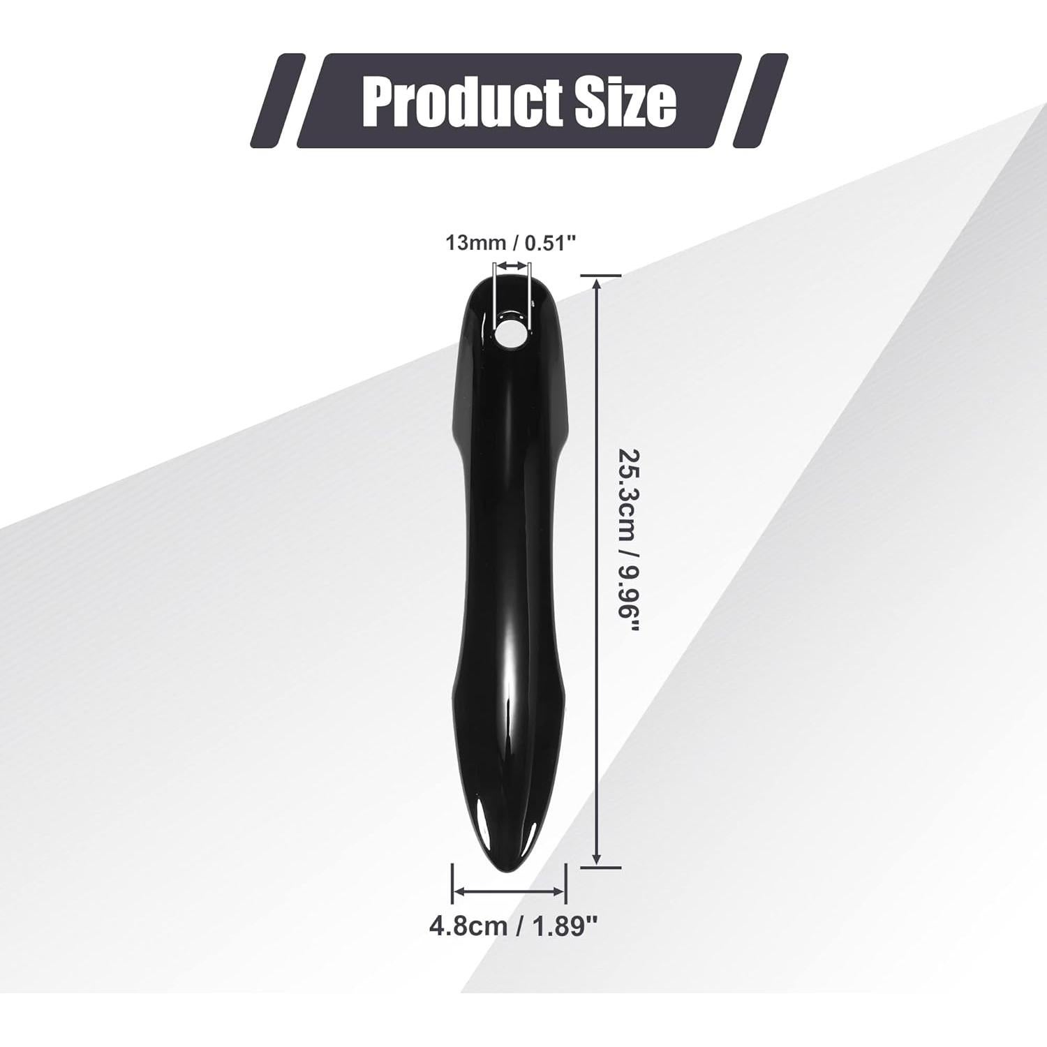 Cubierta de Manija de Puerta Exterior ABS Negro Brillante Toyota