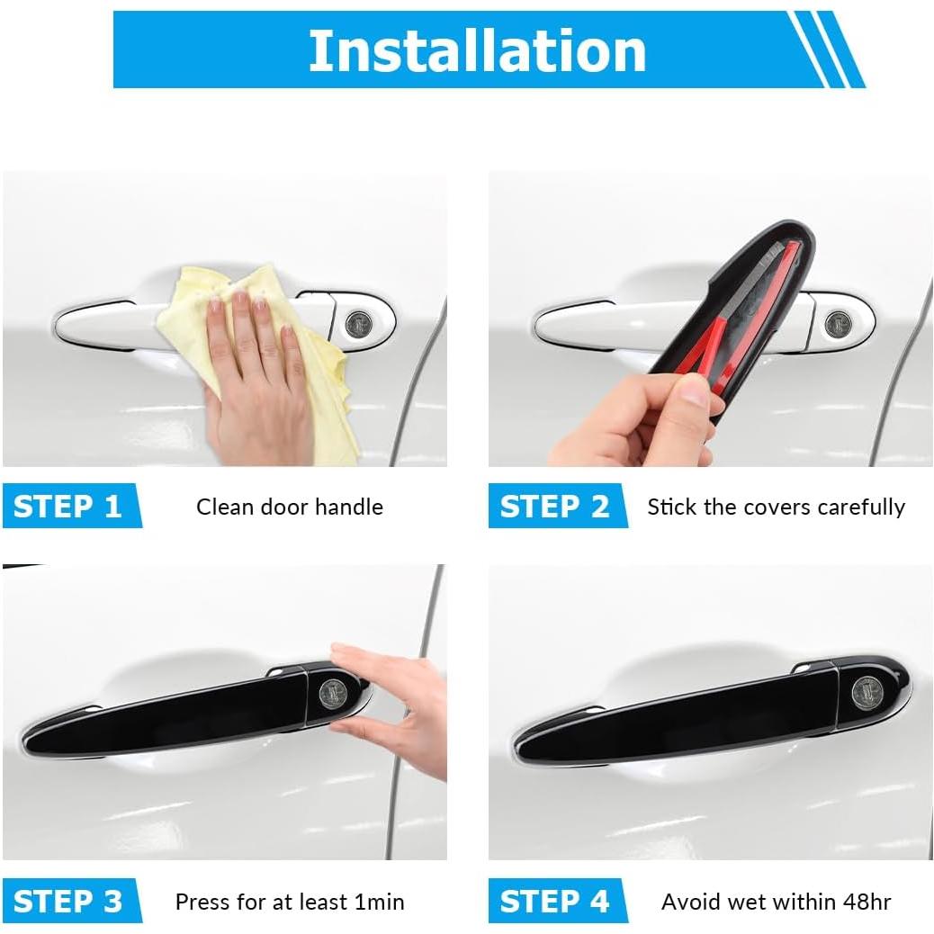 Cubierta de Manija de Puerta DLOVEG para BMW 118i 120i 320i 8 Piezas