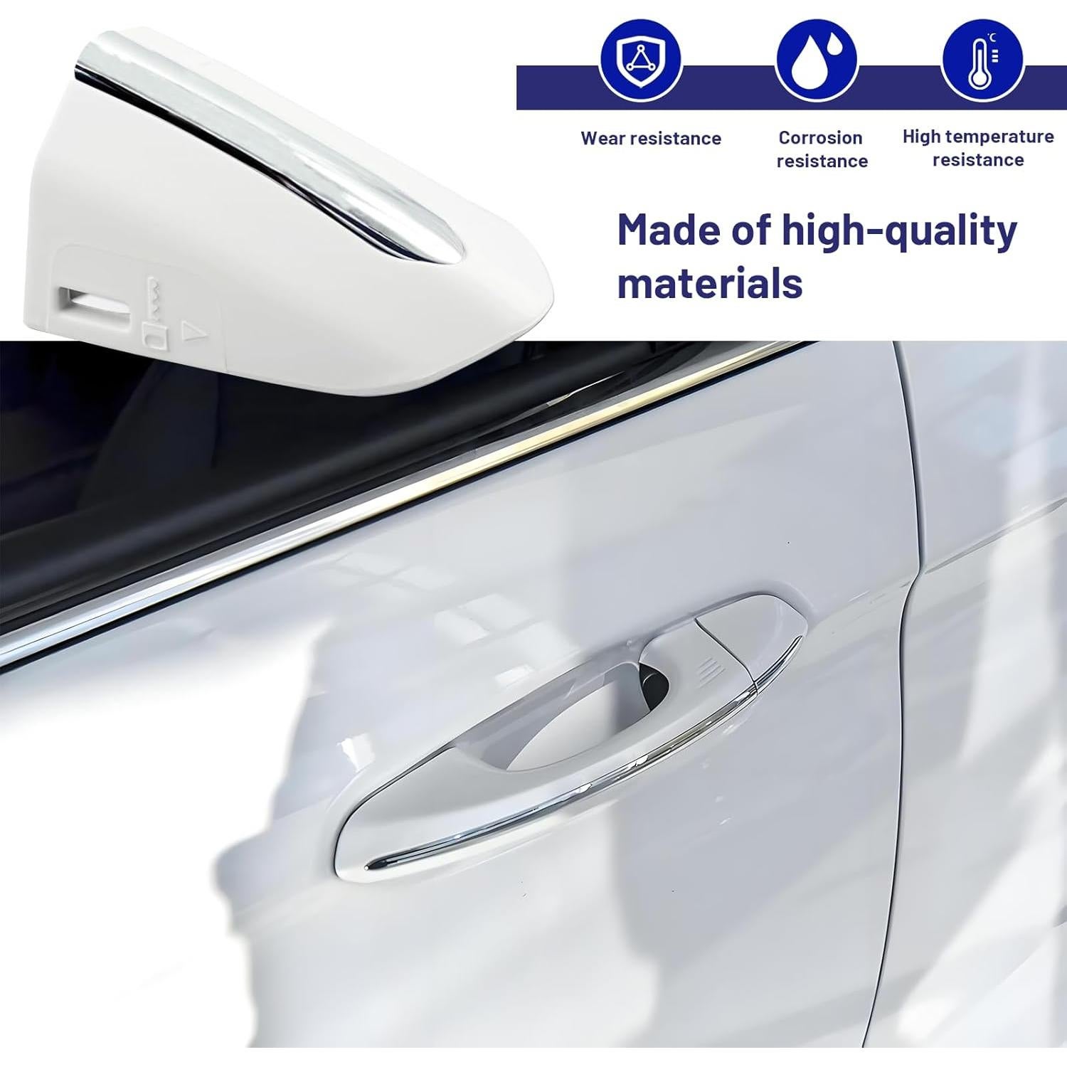 Cubierta de manija de puerta Ford Fusion/Edge Gztoyu Blanco