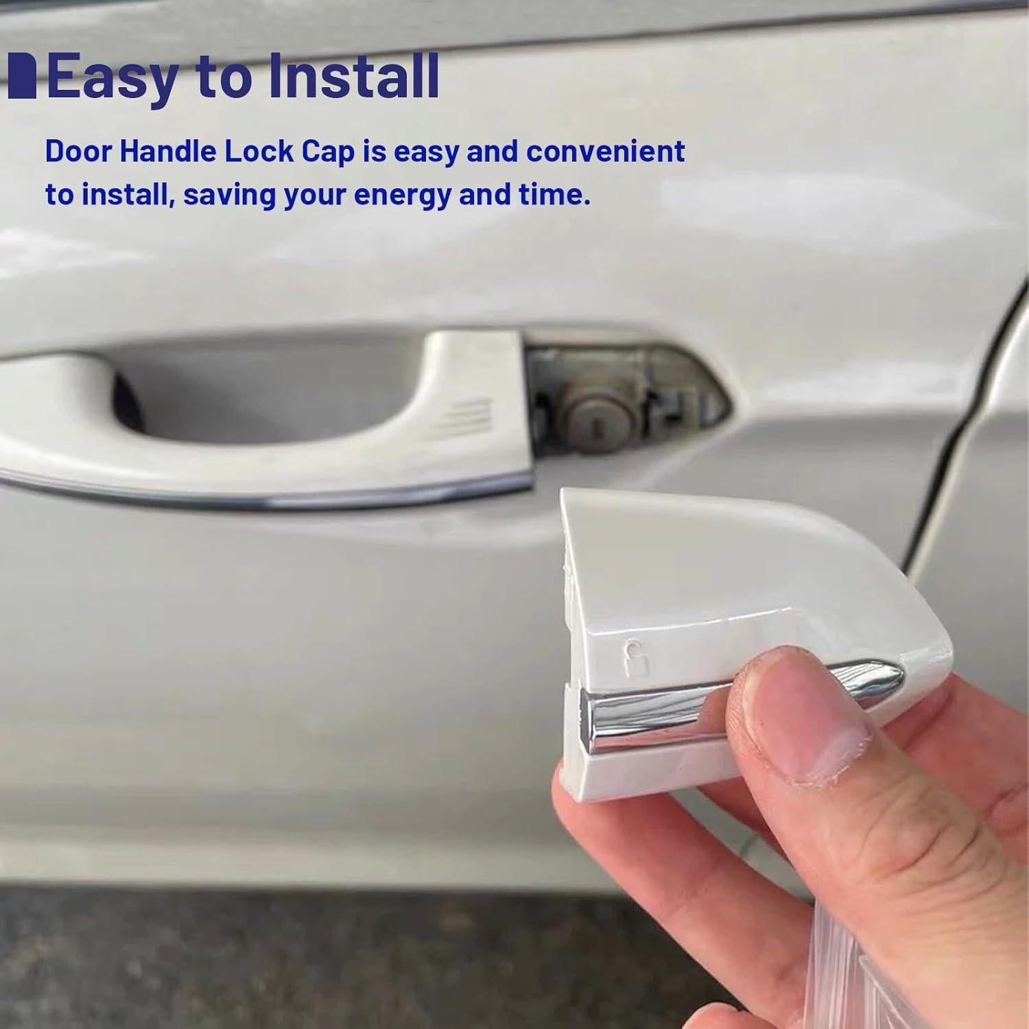 Cubierta de manija de puerta Ford Fusion/Edge Gztoyu Blanco