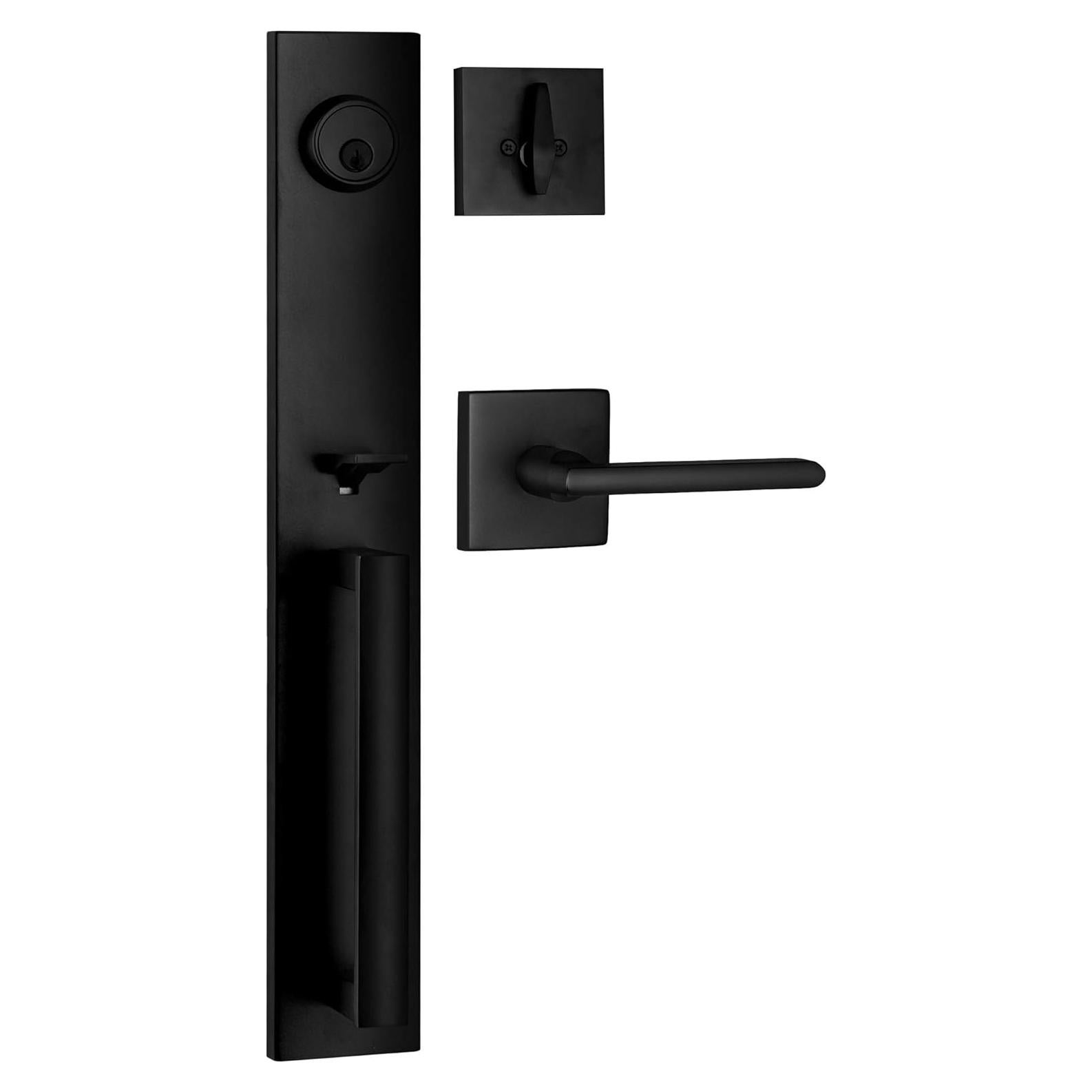 Juego de Manija y Cerradura Berlin Modisch - Acabado Negro Hierro
