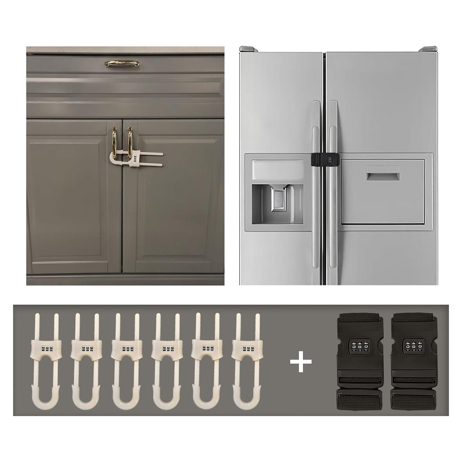 Cerraduras de Seguridad a Prueba de Niños Premium - 6 Juegos Ajustables