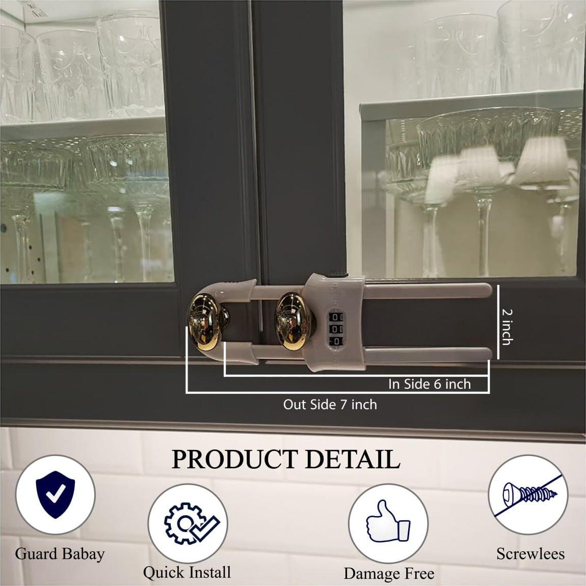 Cerraduras de Seguridad a Prueba de Niños Premium - 6 Juegos Ajustables