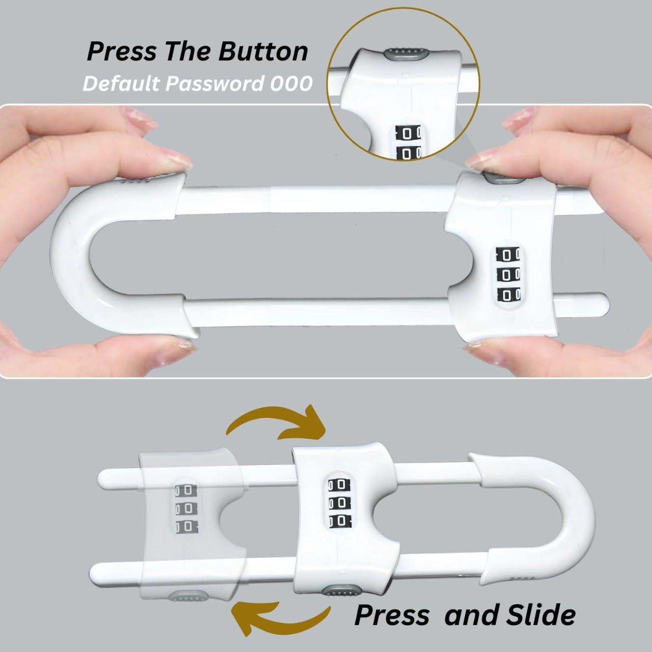 Cerraduras de Seguridad a Prueba de Niños Premium - 6 Juegos Ajustables