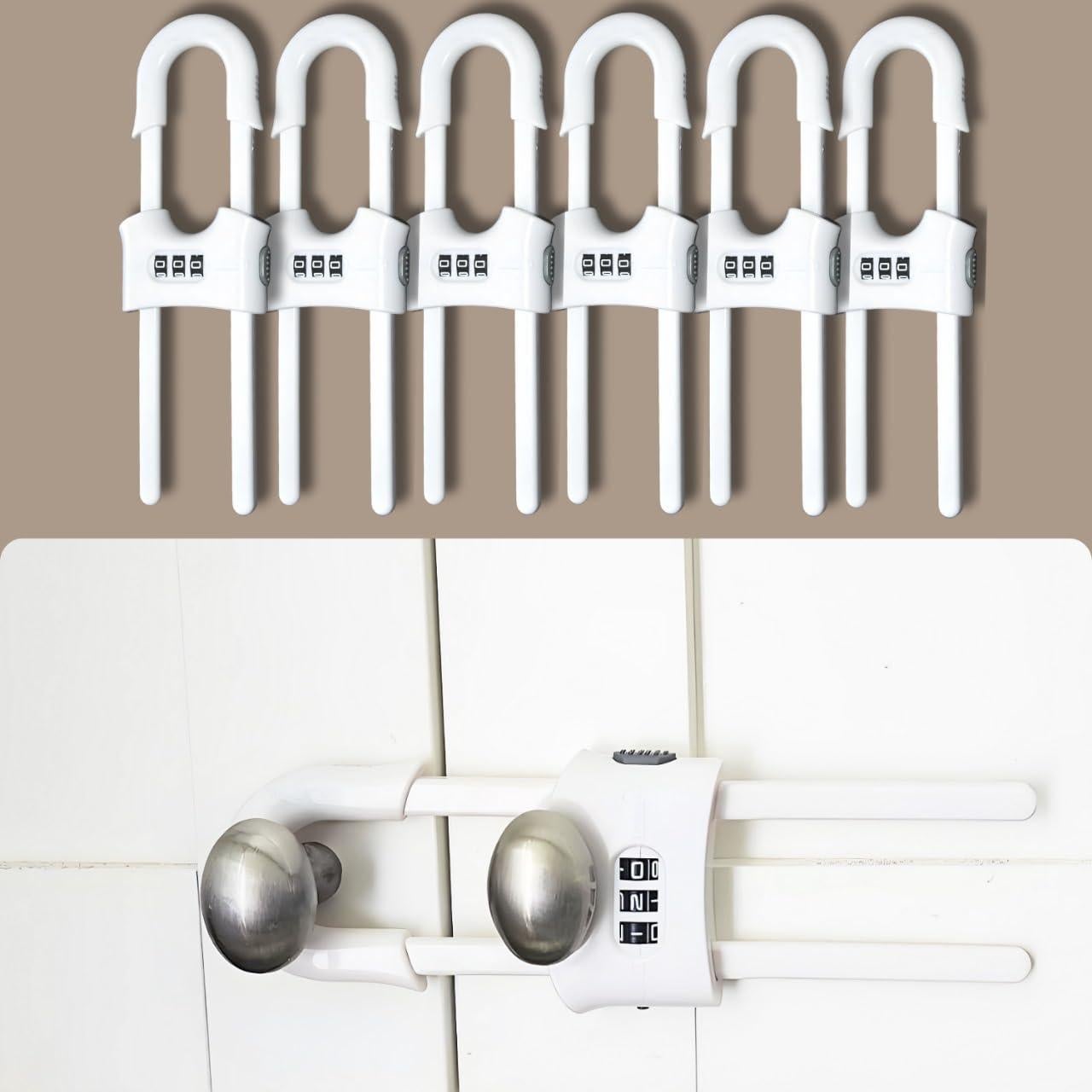 Cerraduras de Seguridad a Prueba de Niños Premium - 6 Juegos Ajustables