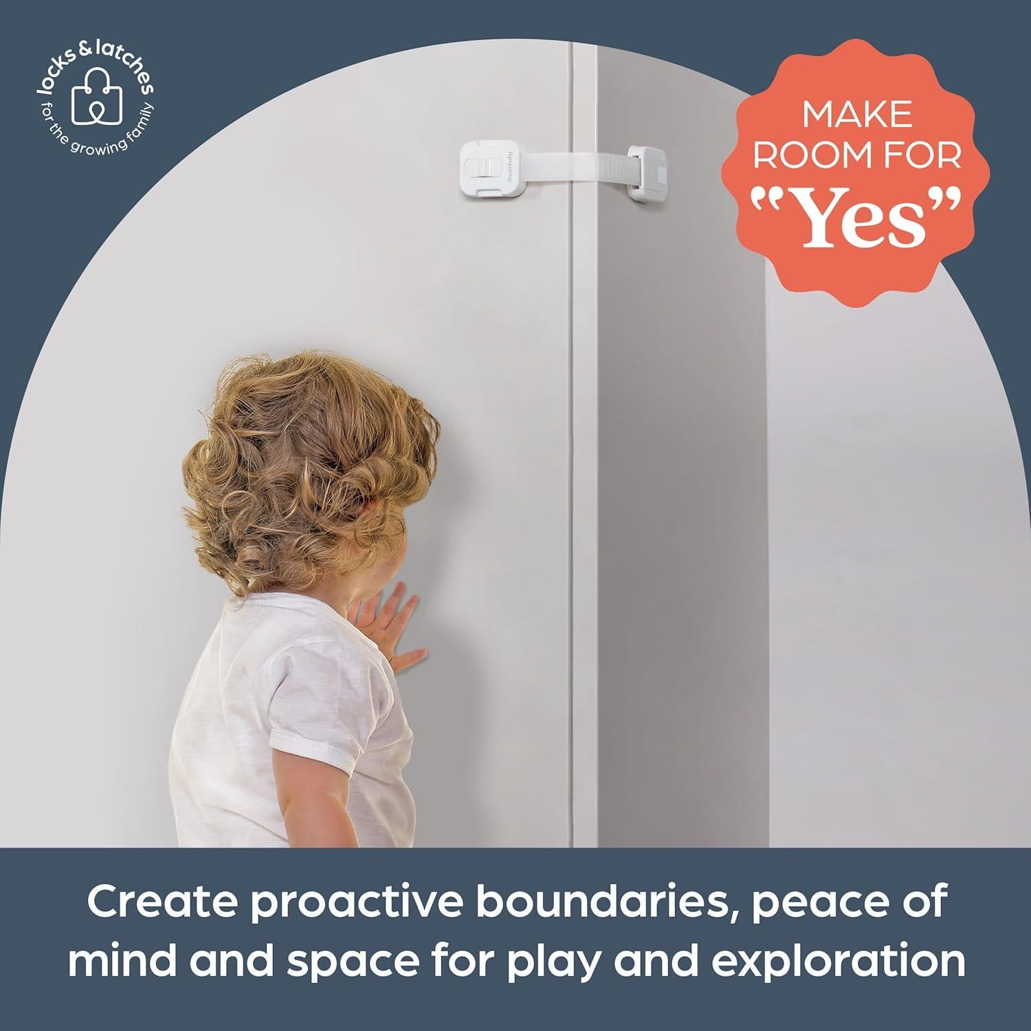 Cerraduras de Gabinete Dreambaby Adapta-Latch 5 Correás Ajustables