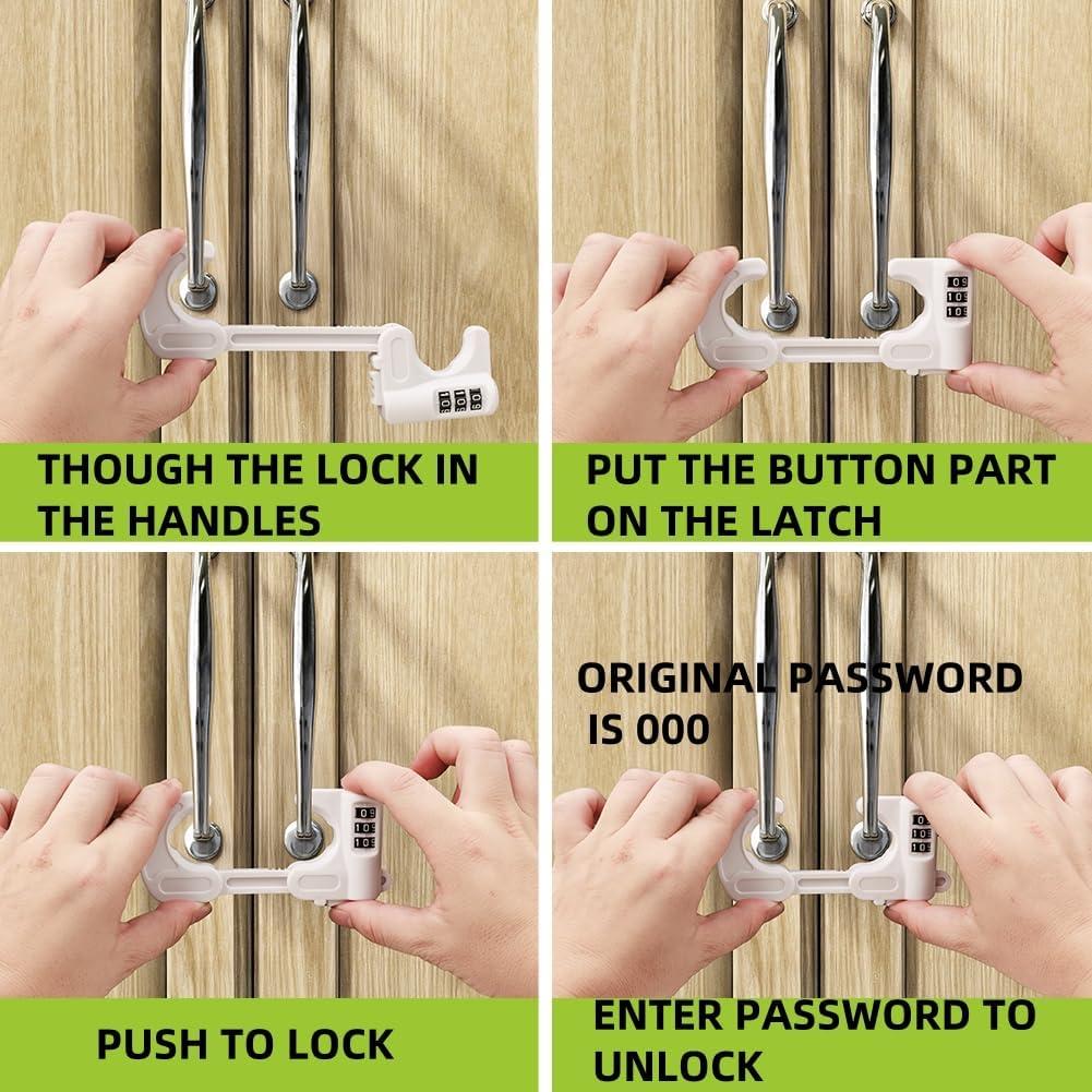 Cerraduras de Gabinete a Prueba de Niños Casa de Jola - 4 Piezas