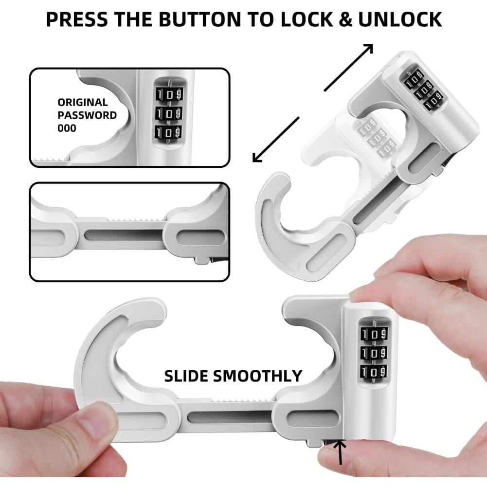 Cerraduras de Gabinete a Prueba de Niños Casa de Jola - 4 Piezas