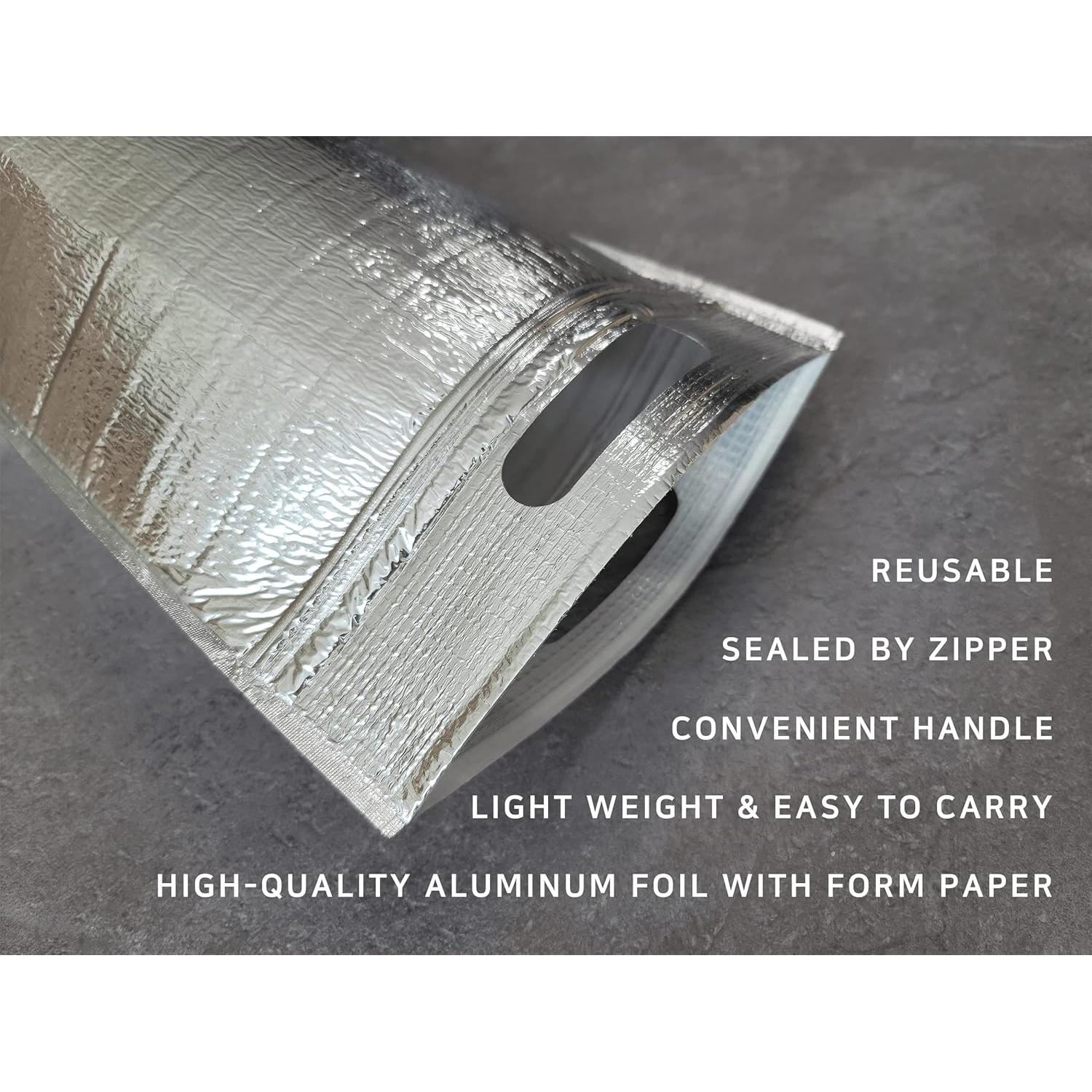 Bolsa Aislante Térmica BnGT Mediana 24.9x27.9cm 5 Piezas