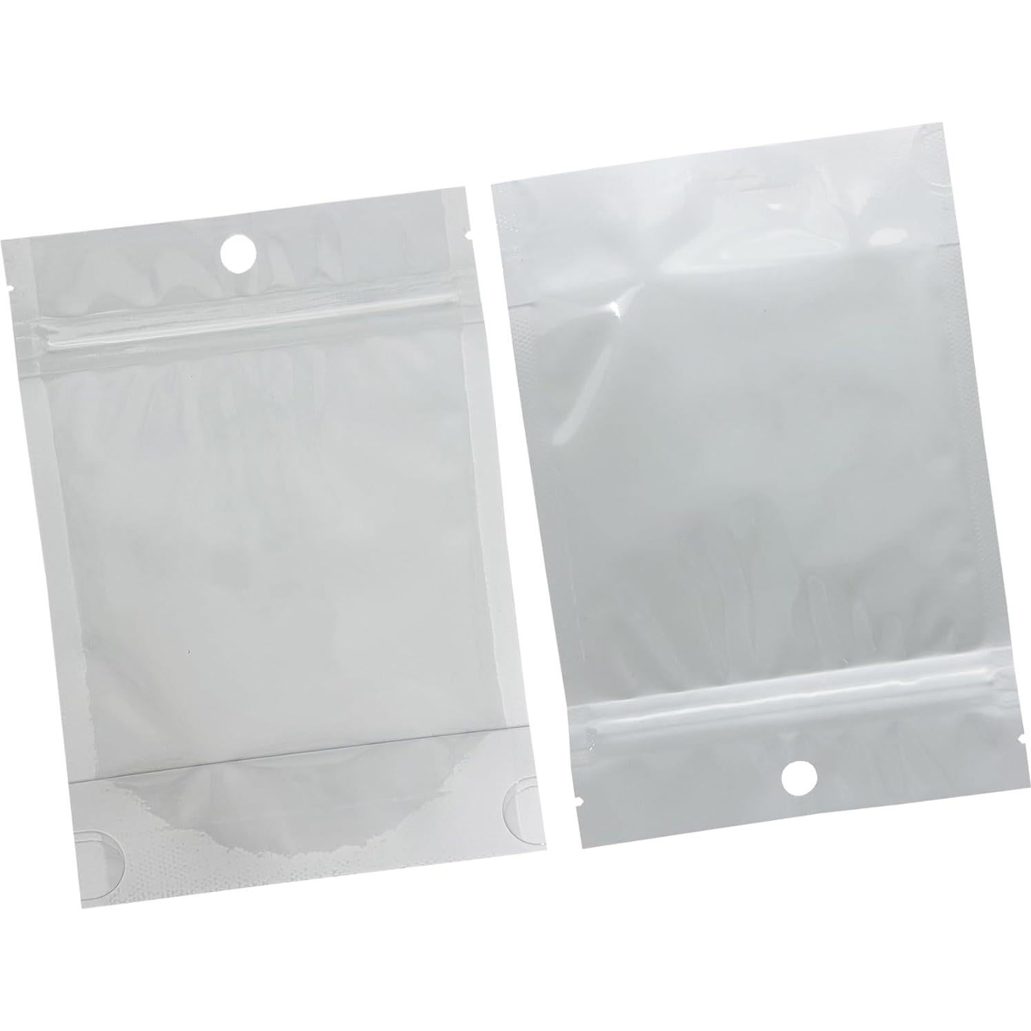 Bolsas Mylar PABCK 50 Pcs 10x15 cm Reutilizables con Cierre