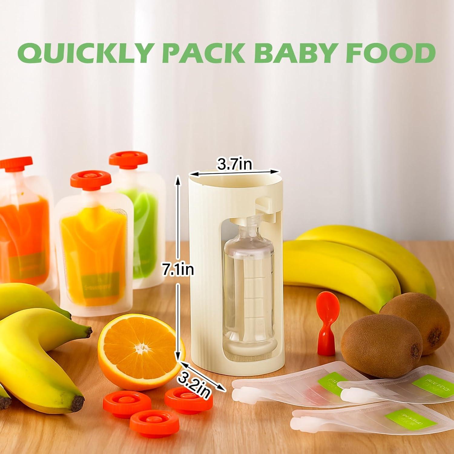 Estación de Squeeze para Comida de Bebés - 50 Bolsas Refill