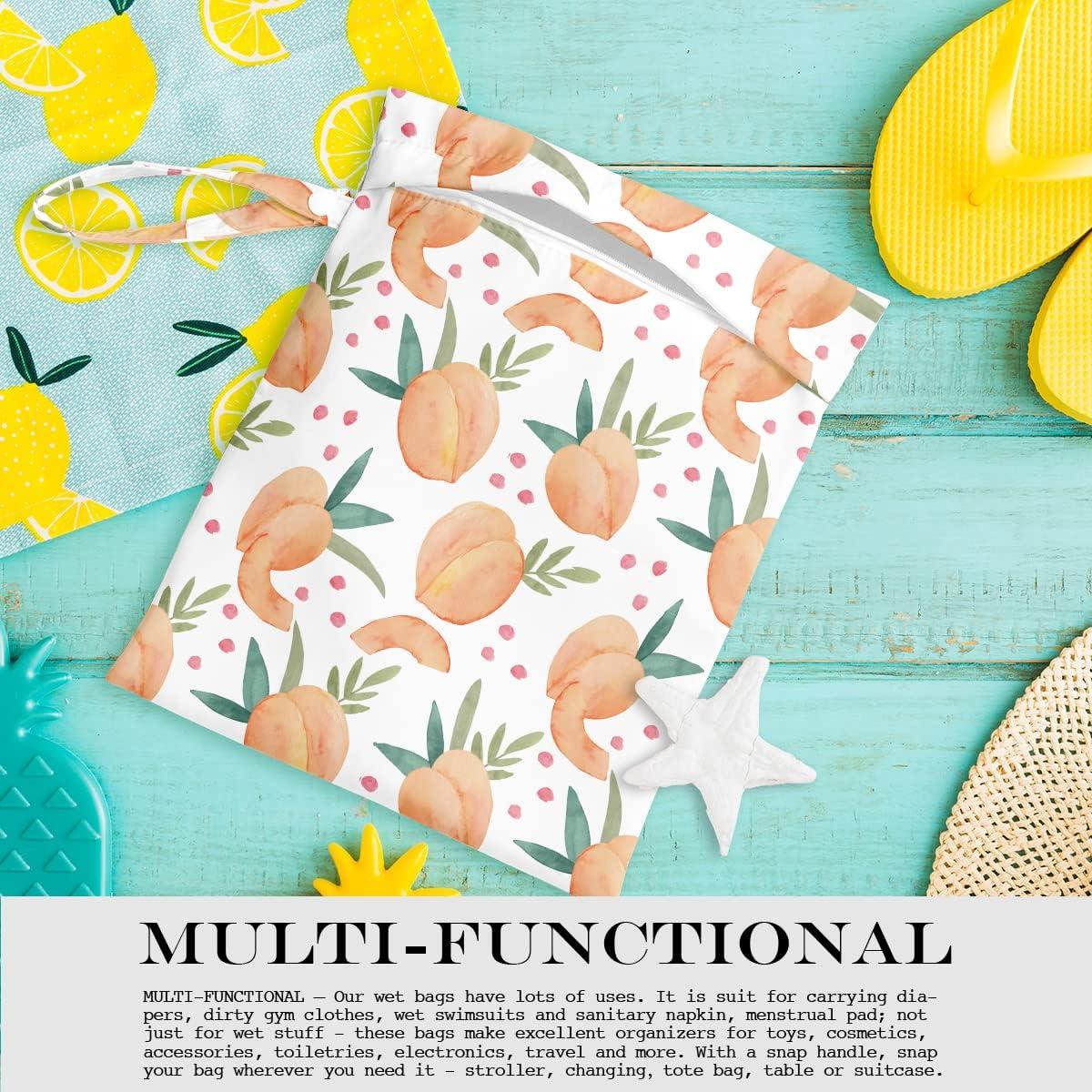 Bolsa Húmeda y Seca Reutilizable Durazno 26x32cm