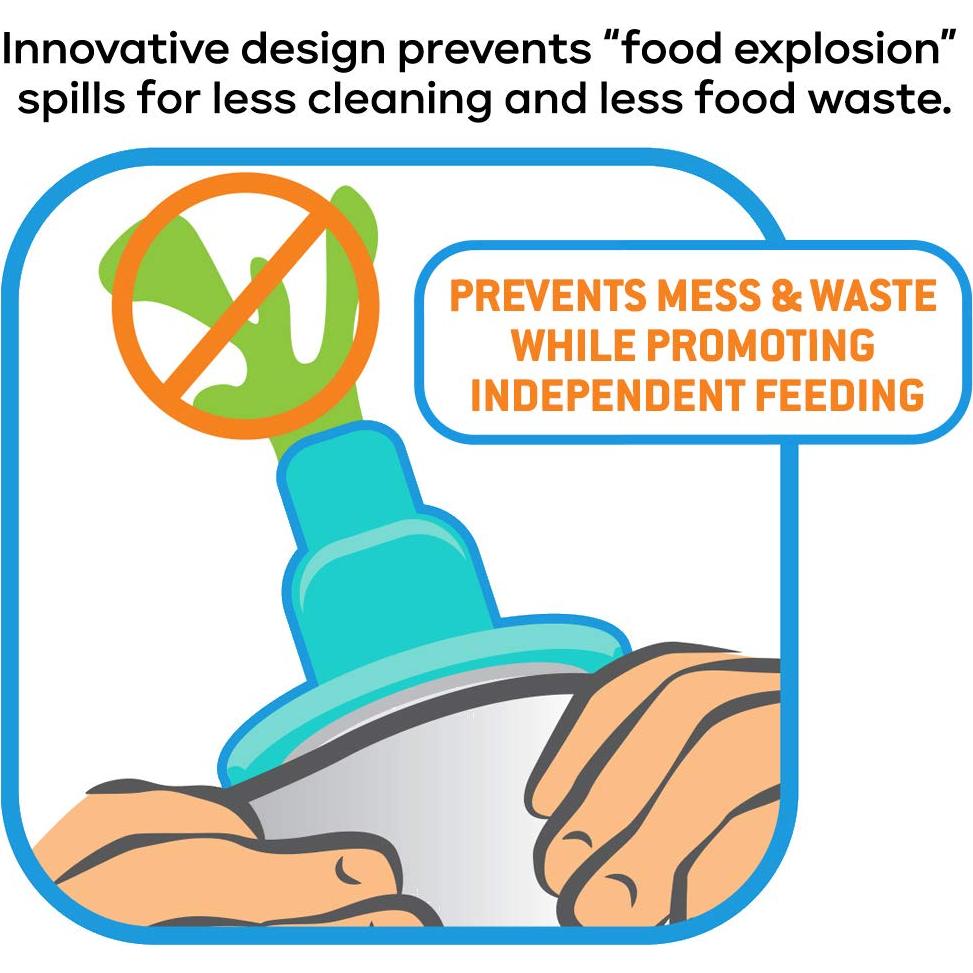 Tapa de Bolsa de Comida para Bebés Buon Bambini - Silicona 100% - 2 Paquetes