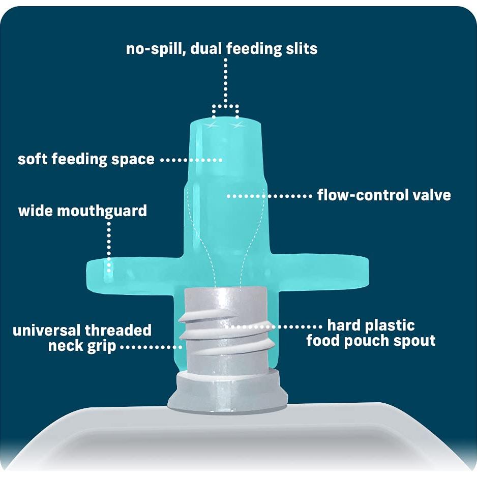 Tapa de Bolsa de Comida para Bebés Buon Bambini - Silicona 100% - 2 Paquetes