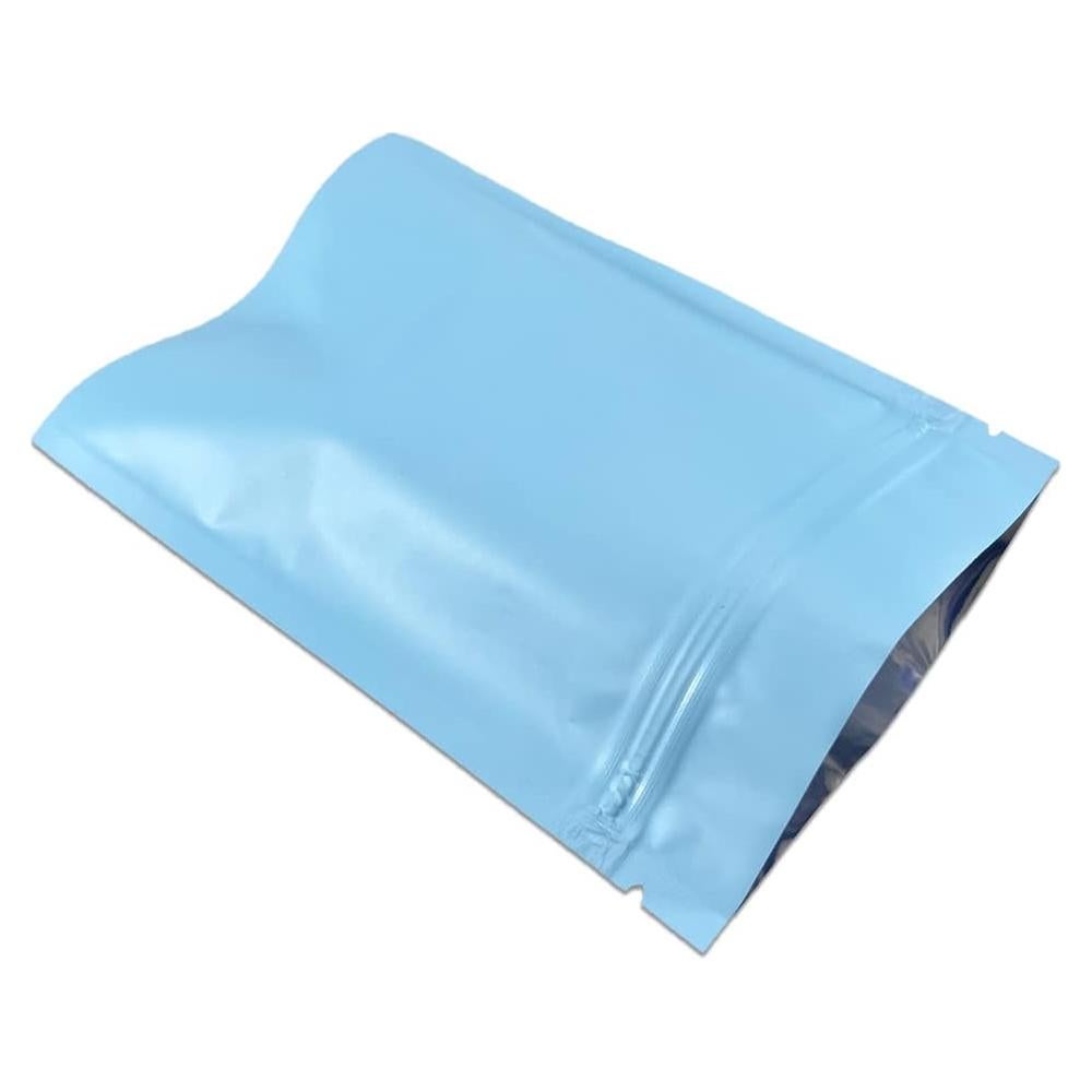 Bolsa Plana Reutilizable FERENLI 100 Pcs 7x10cm Aluminio Azul