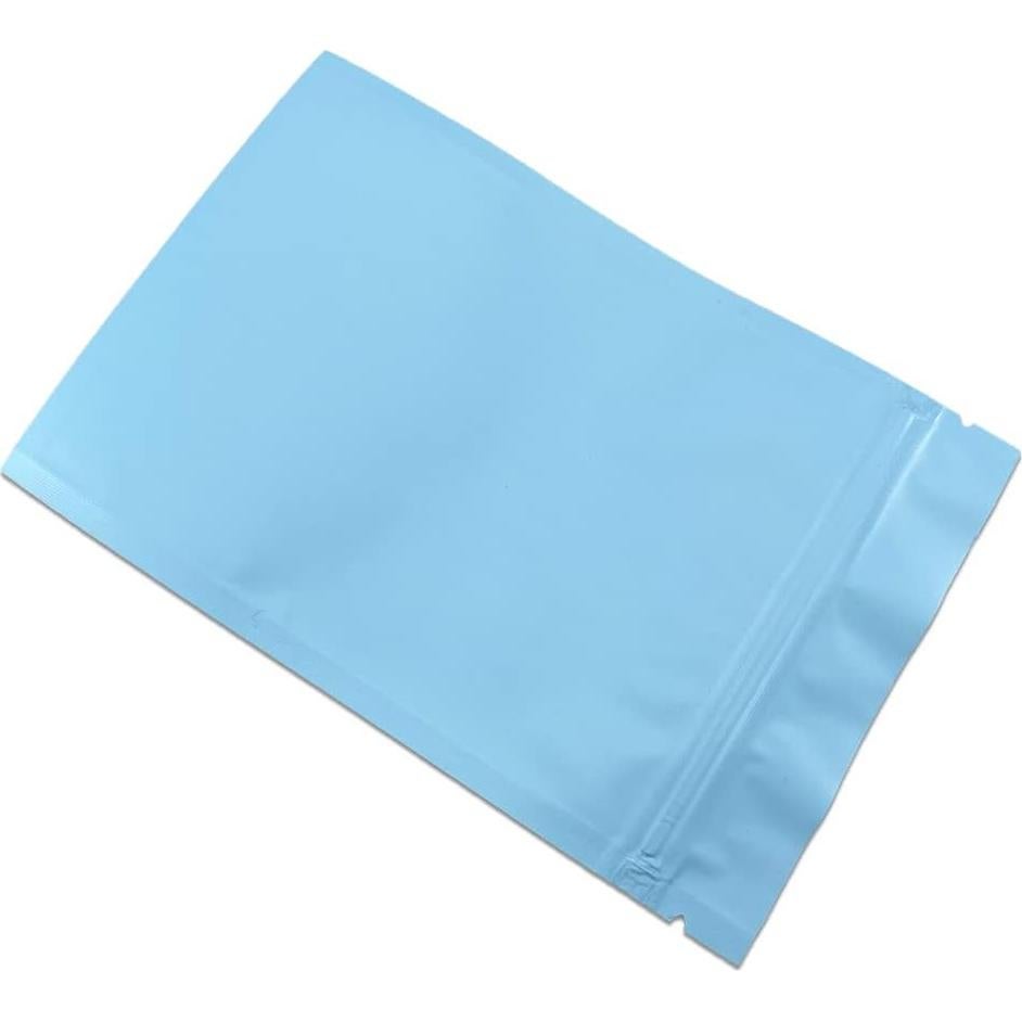 Bolsa Plana Reutilizable FERENLI 100 Pcs 7x10cm Aluminio Azul