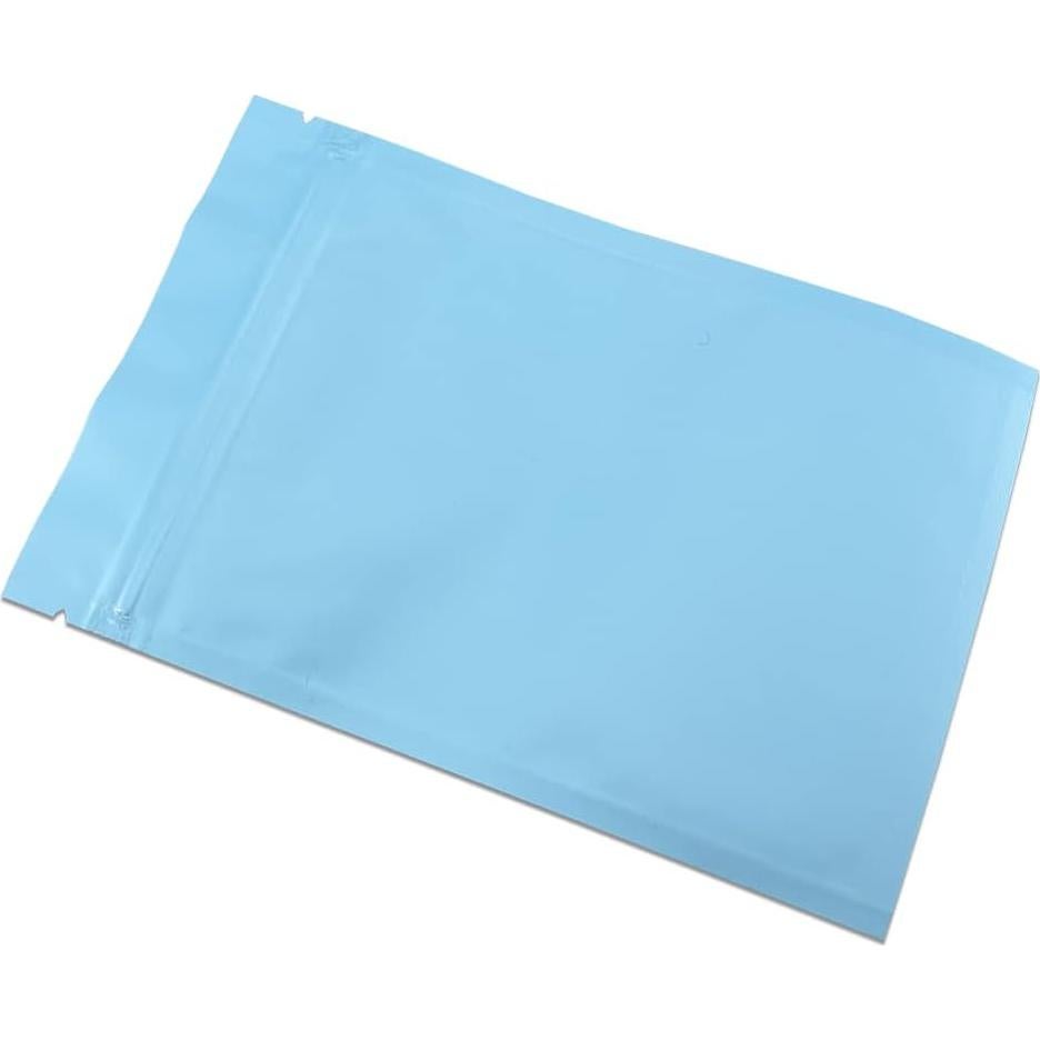 Bolsa Plana Reutilizable FERENLI 100 Pcs 7x10cm Aluminio Azul