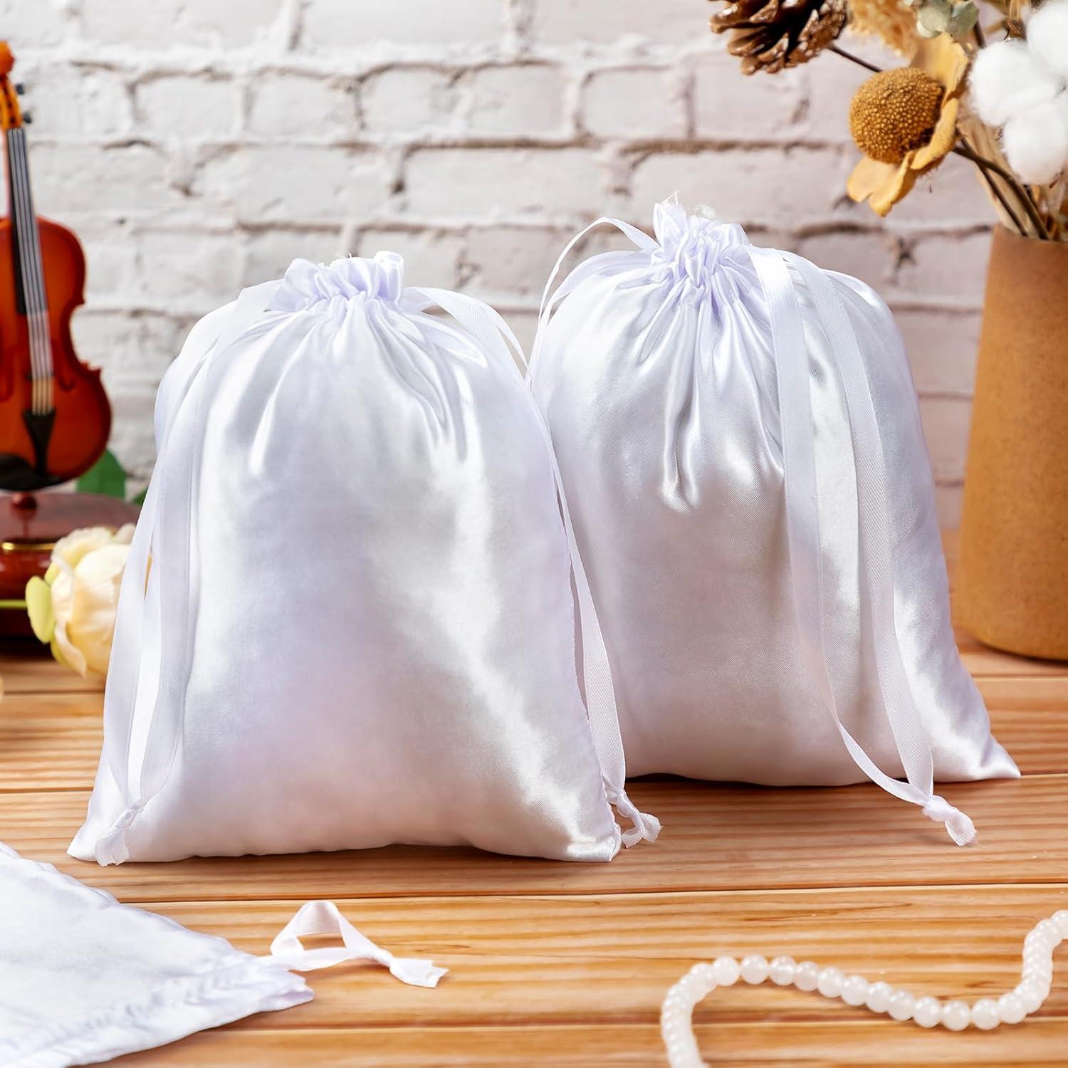 24 Bolsas de Cuerda de Sublimación Cosblank 13x18 cm Blancas