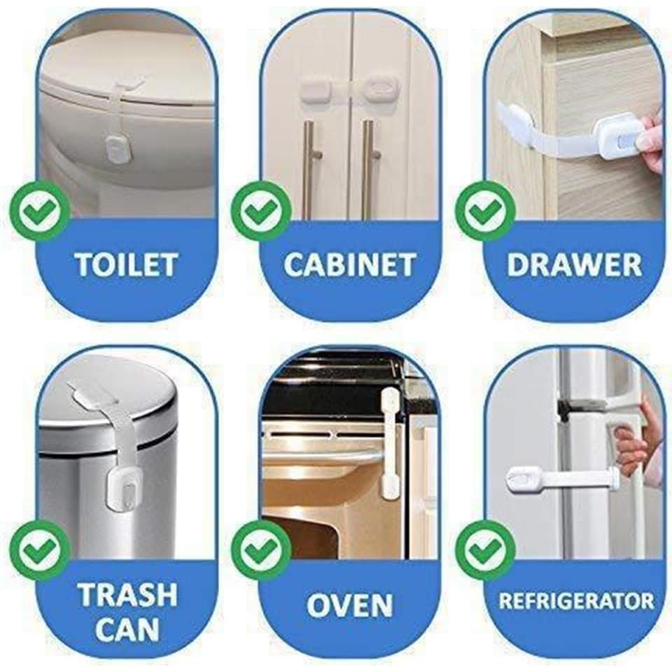 Bloqueos de Seguridad para Niños EYAKEG - Paquete de 4, Adhesivo